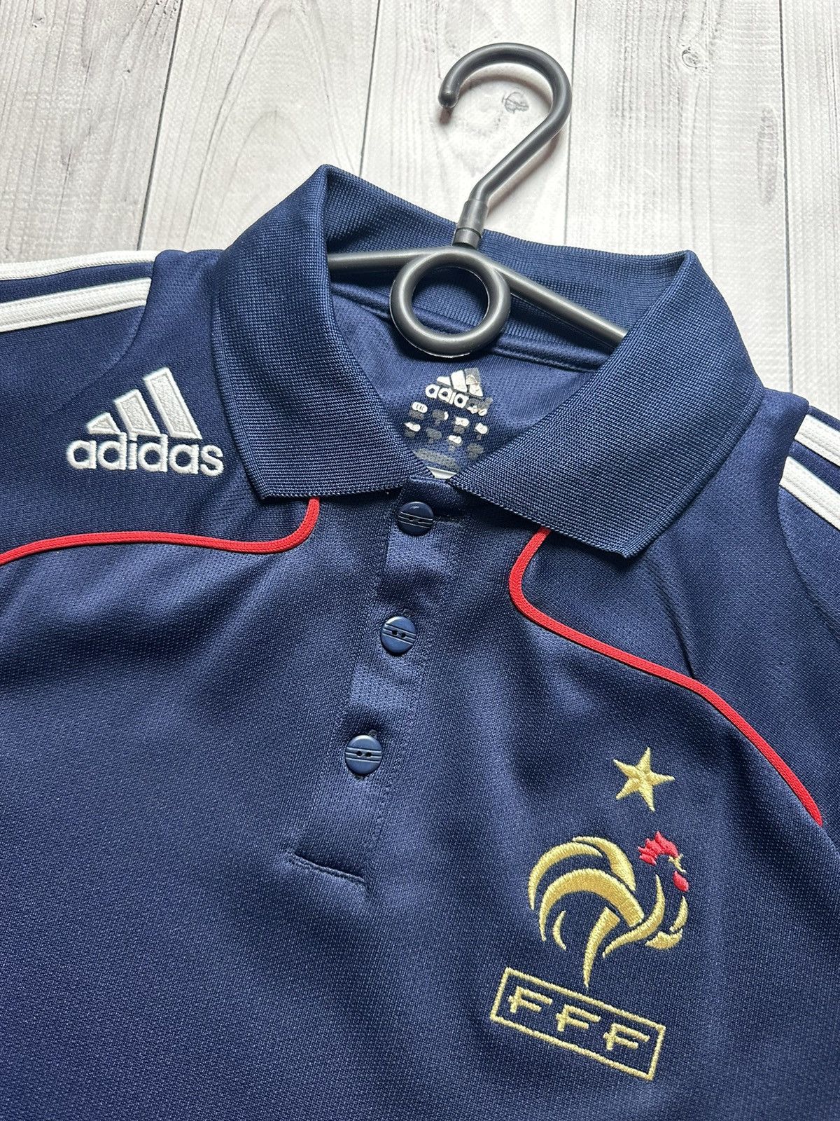Vintage Vintage adidas France rugby jersey soccer size S Size US S / EU 44-46 / 1 - 6 Thumbnail