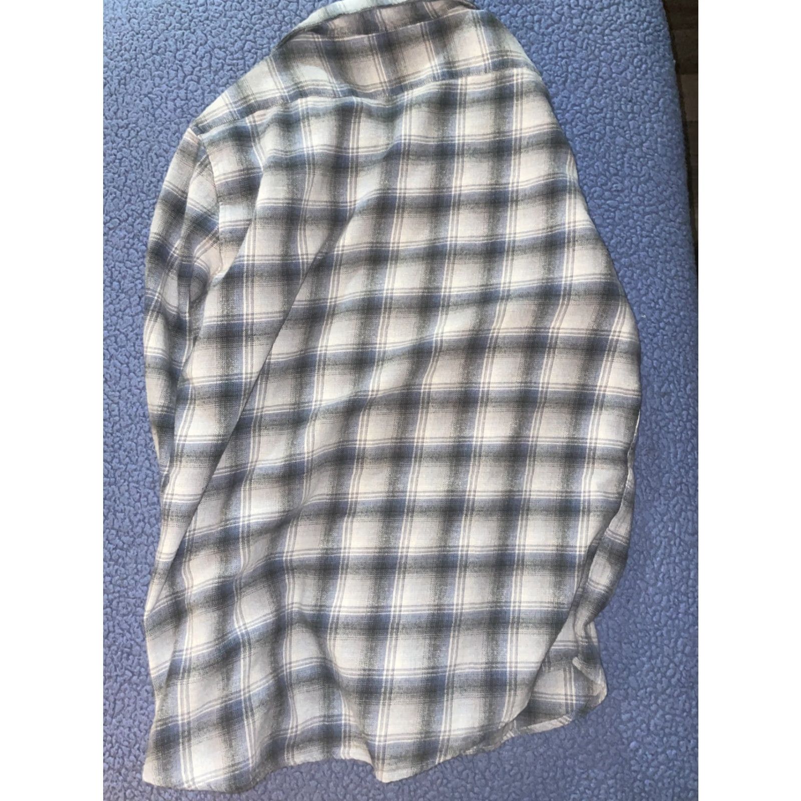 Vintage Field & Stream Shirt Men's Heavy Long Sleeve Flannel Button-Down Size Large Blue Plaid, Button-Up, Casual, Regular Fit, Pocket, Cotton Blend Size US L / EU 52-54 / 3 - 6 Thumbnail