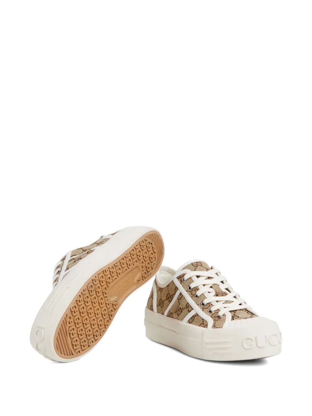 oc11z0126 Women's Chunky Sneakers in Beige