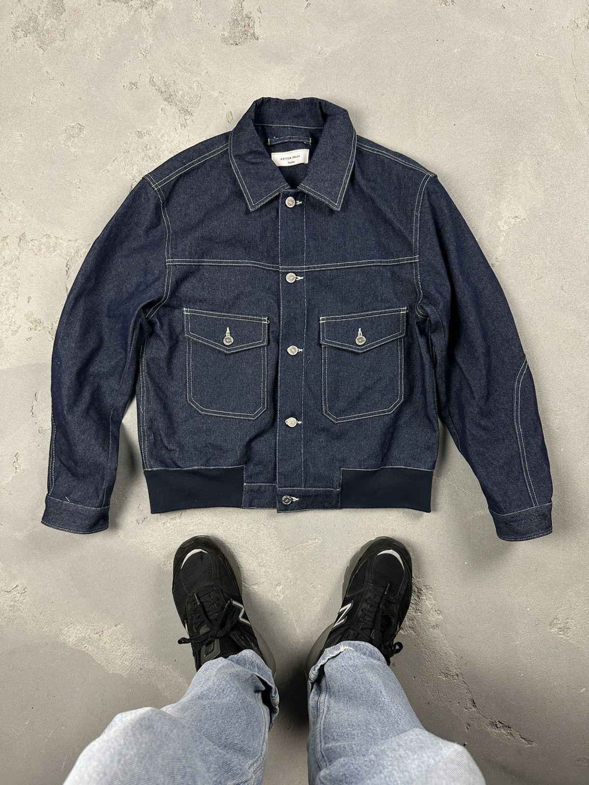 Designer After Pray Denim Jacket Size US M / EU 48-50 / 2 - 1 Thumbnail