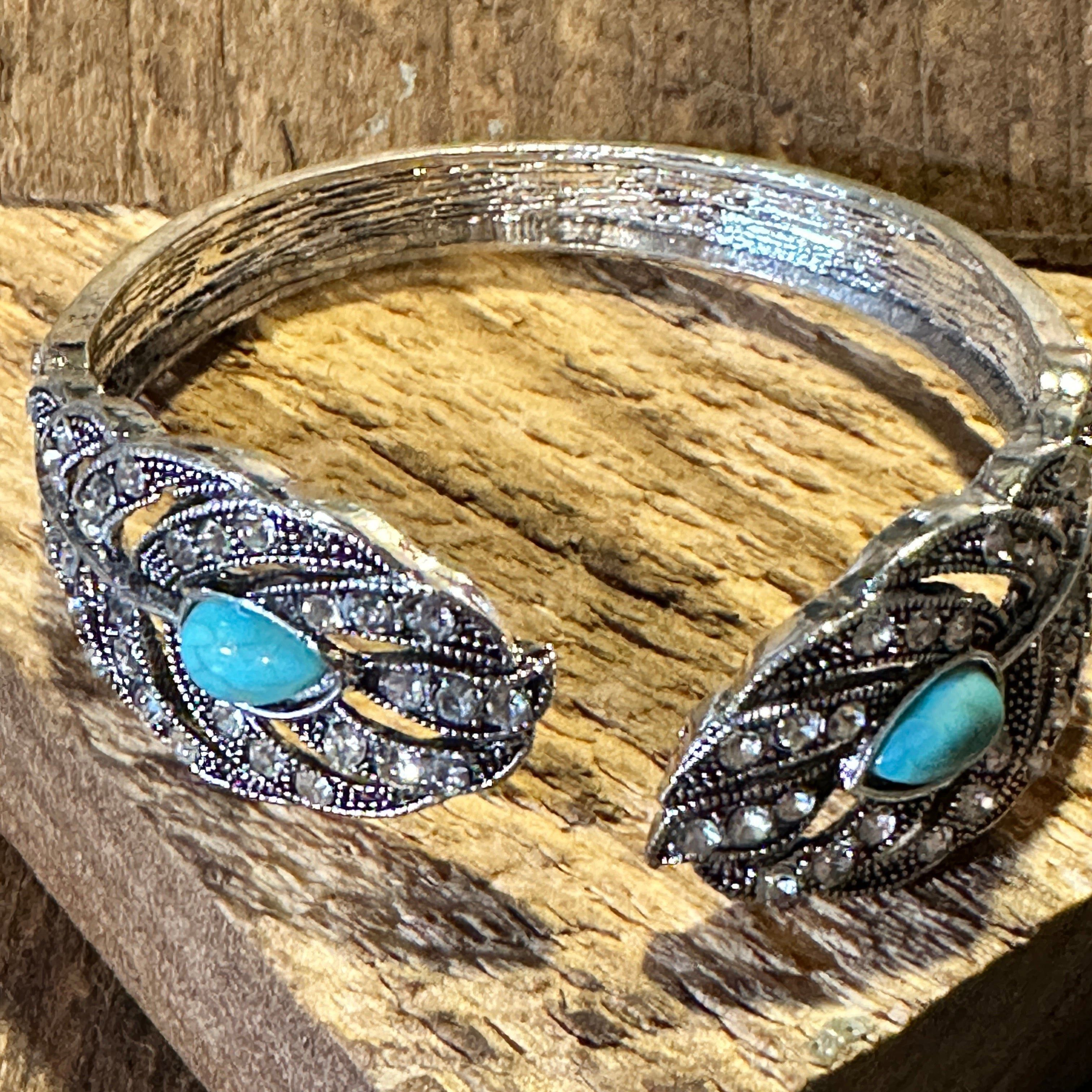 Other Boho Vintage Southwestern Cowgirl Crystal CZ Cuff Bracelet, Size ONE SIZE - 1 Thumbnail