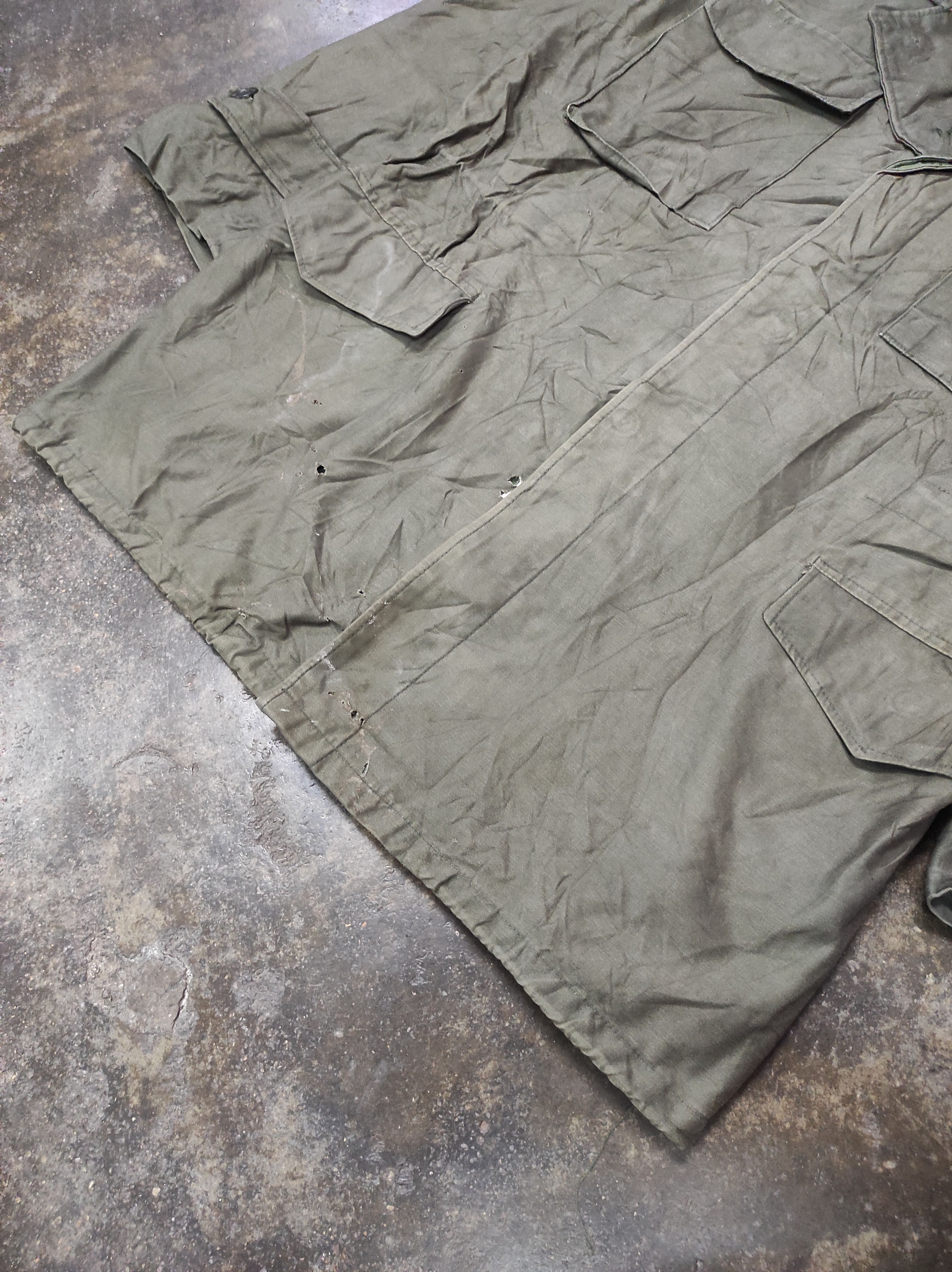 Vintage RARE VTG ARMY MILITARY DISTRESSED JACKET Size US L / EU 52-54 / 3 - 4 Thumbnail