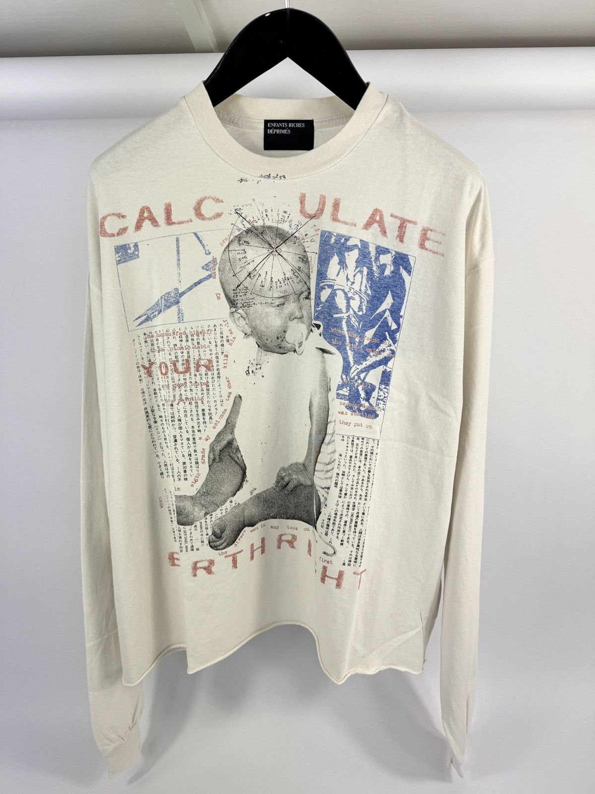 Enfants Riches Deprimes CALCULATE YOUR BIRTHRIGHT LS T-SHIRT Size US L / EU 52-54 / 3 - 1 Thumbnail