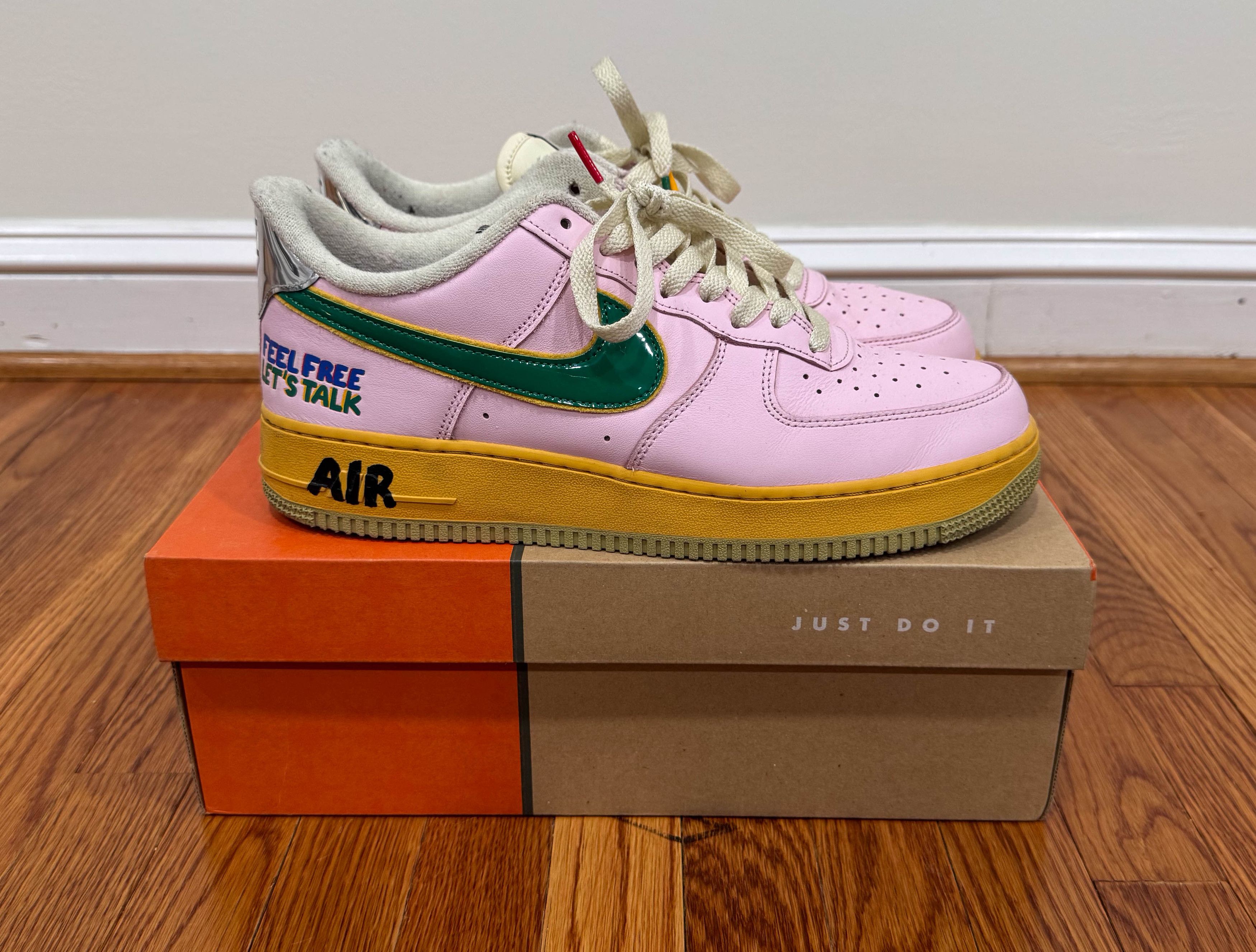 Nike Nike Air Force 1 Feel Free Let's Talk Size US 10.5 / EU 43-44 - 3 Thumbnail