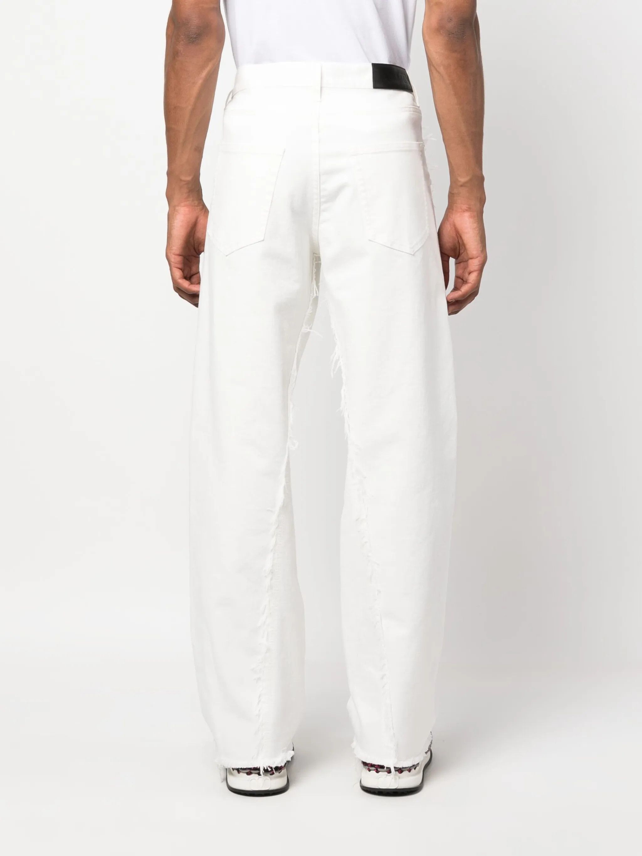 Lanvin o1y0125 Jeans Pant in White Size US 32 / EU 48 - 3 Thumbnail