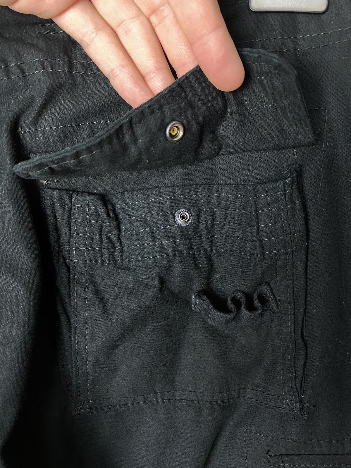 Brandit × Vintage Brandit Streetwear Y2K Drawstring Cargo Pants Size M Size US 34 / EU 50 - 14 Thumbnail
