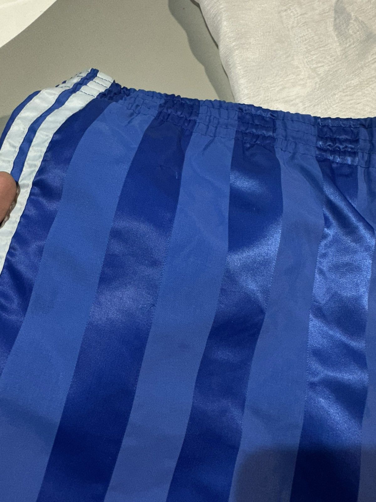 Adidas Vtg 70s Adidas Pinstripe Sprinter Shorts West in Germany Size US 34 / EU 50 - 4 Thumbnail
