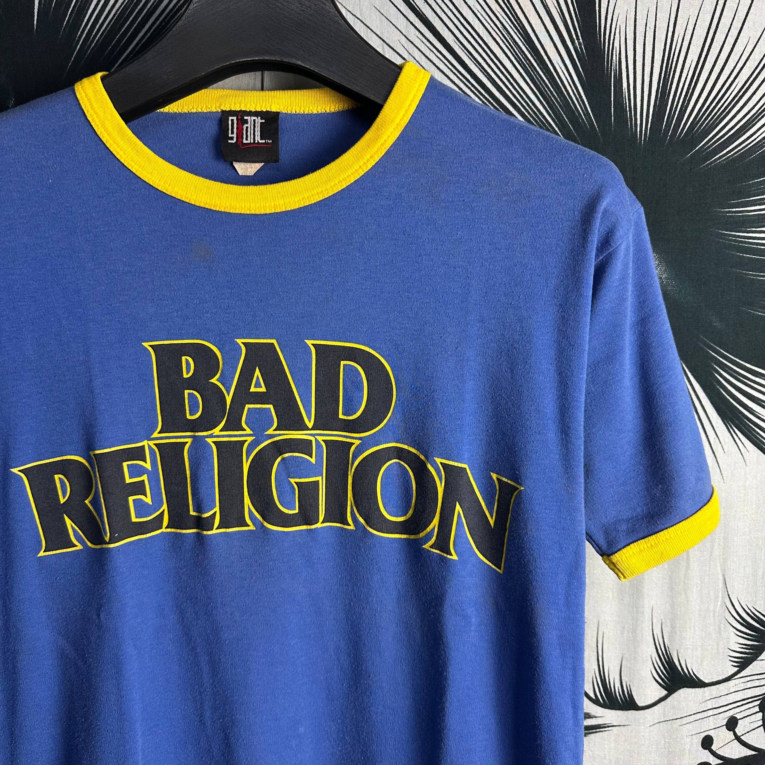 Band Tees Rare Vintage Bad Religion America Punk Rock Ringer T-Shirt Size US M / EU 48-50 / 2 - 8 Thumbnail
