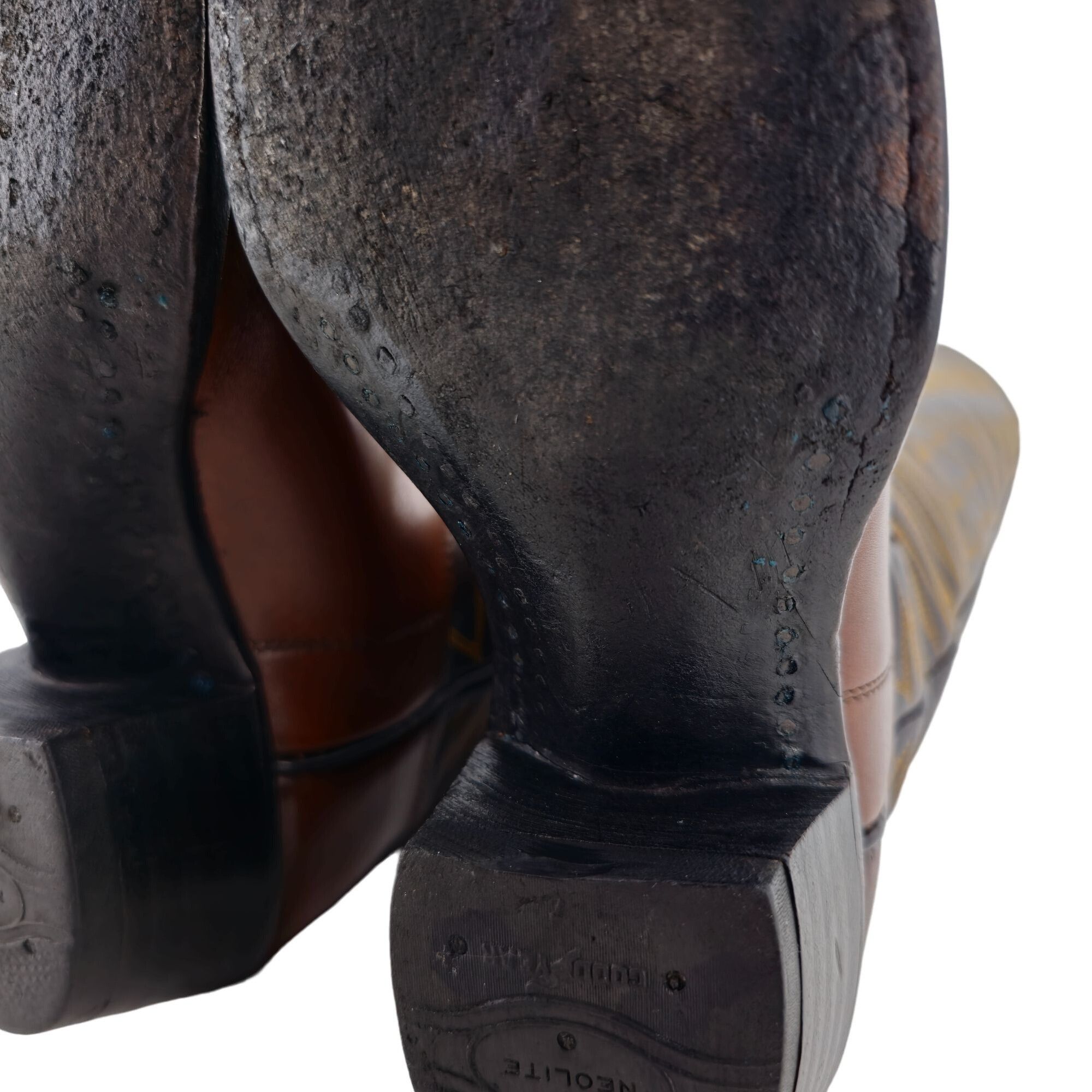 Other Vintage Paul Bond Tall Custom Womens 6B Brown Leather Boots Size US 6 / IT 36 - 11 Thumbnail