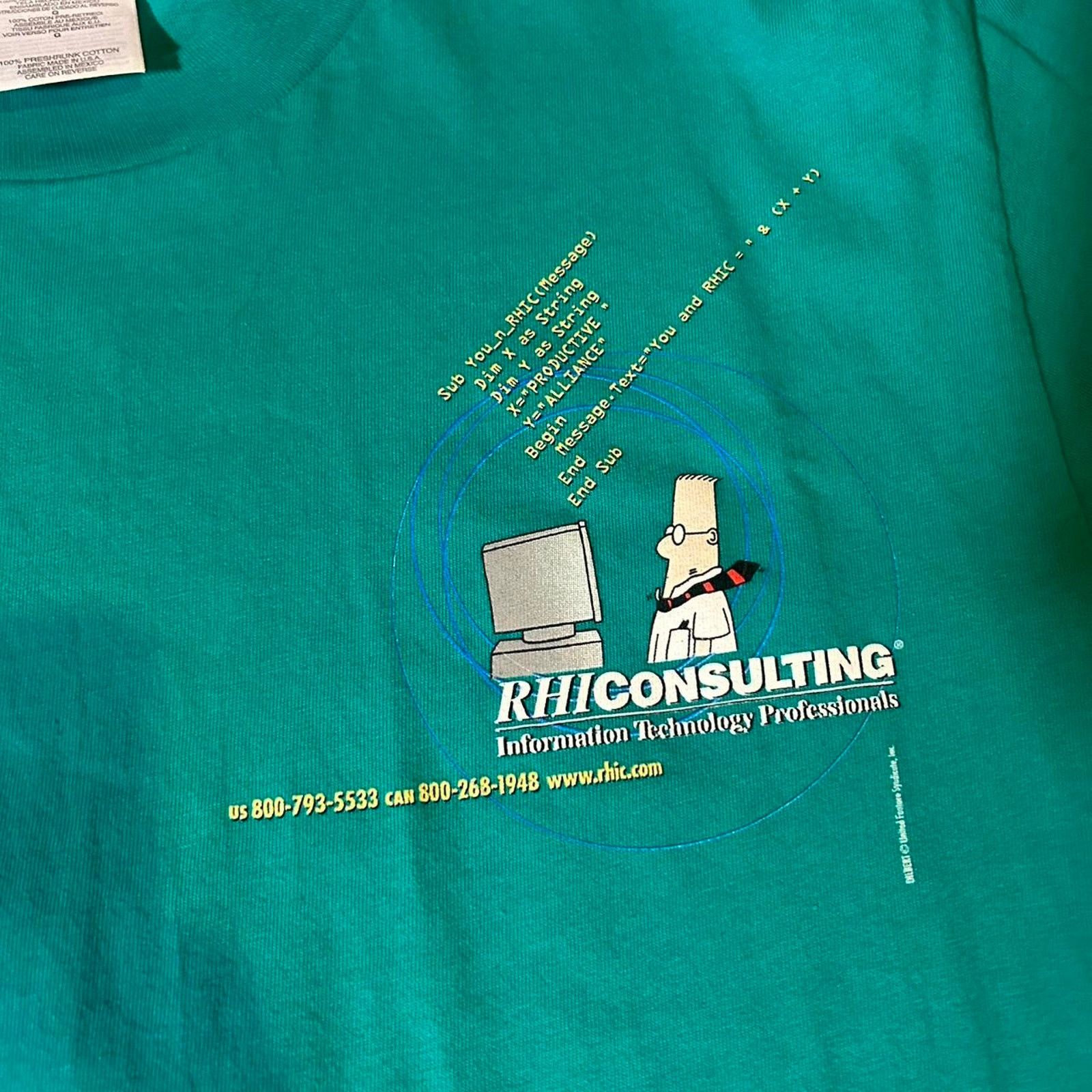 Hanes 90s hanes dilbert comic tee Size US L / EU 52-54 / 3 - 4 Thumbnail
