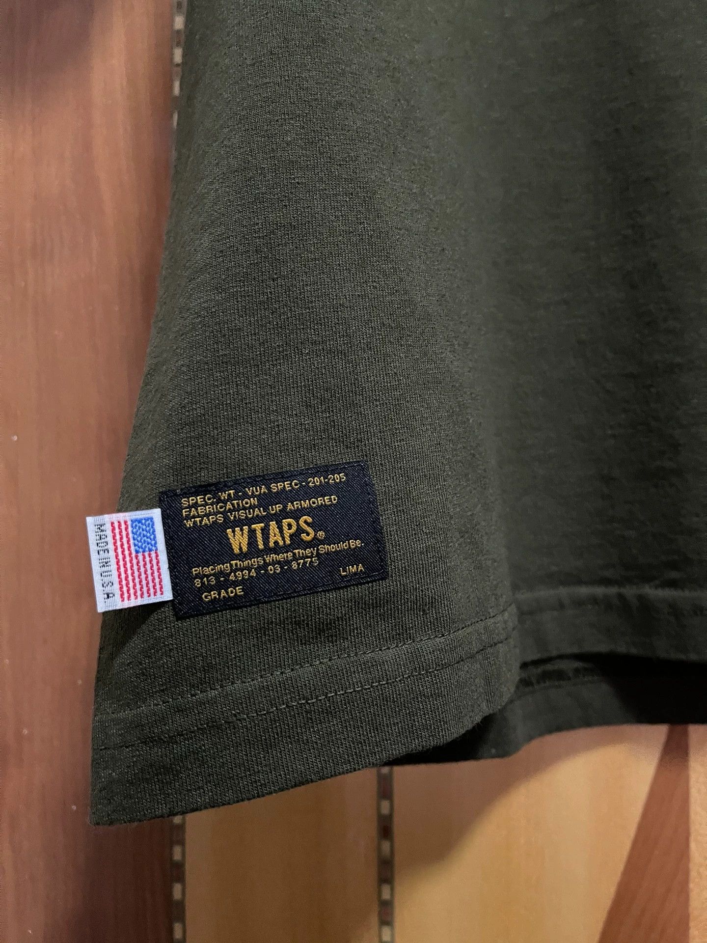 Wtaps WTAPS Gold Label L Olive Green USA Short Sleeve Tee Size US L / EU 52-54 / 3 - 2 Thumbnail