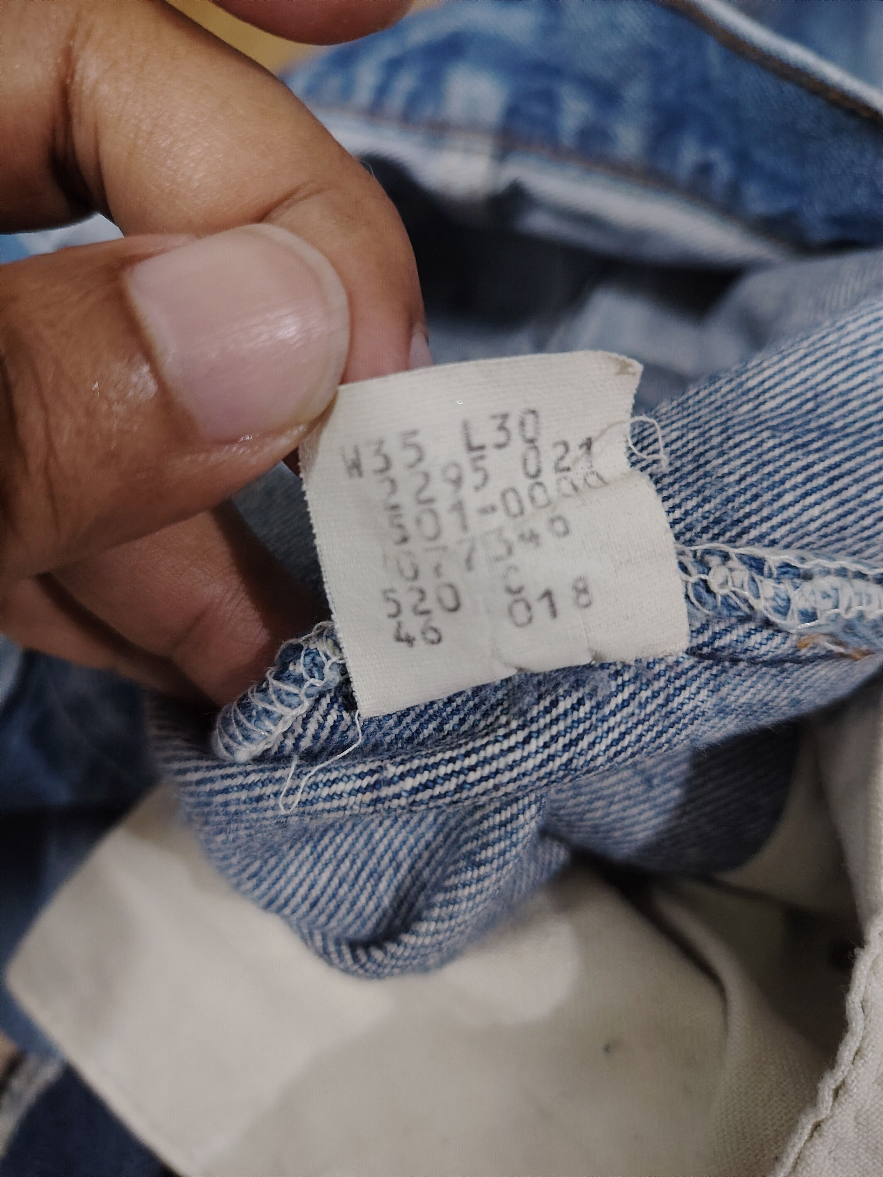 Levi's Vintage 80s Levis 501 Patchwork Denim #kurtcobain Style Size US 32 / EU 48 - 19 Thumbnail