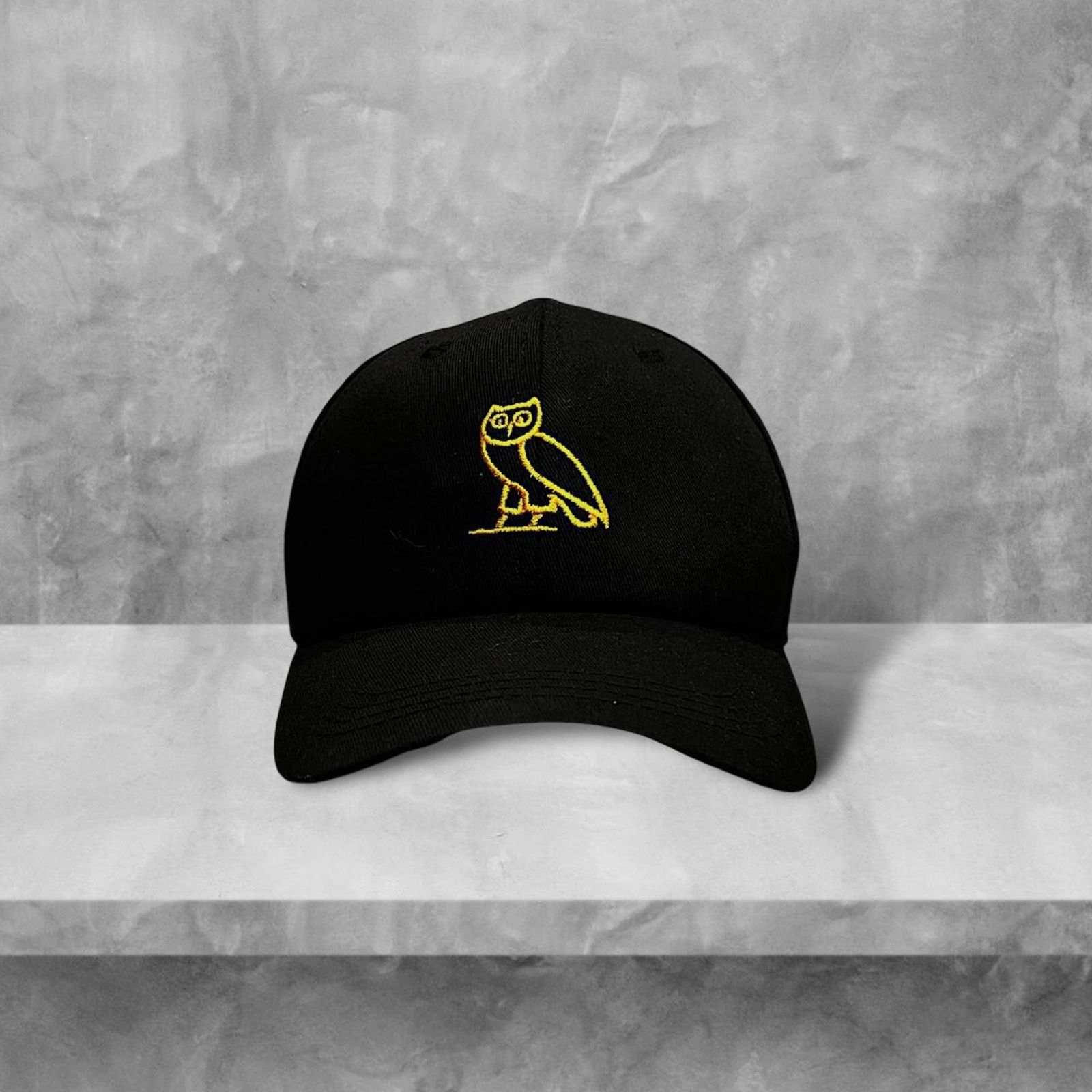 October's Very Own OVO Owl Drake Octobers Very Own Black & Gold Embroidered Hat Size ONE SIZE - 1 Thumbnail