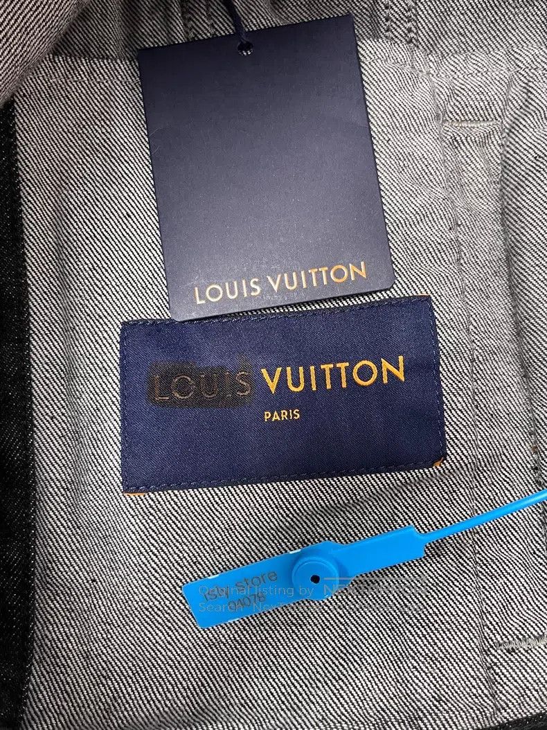 Louis Vuitton Bow color-block single-breasted denim jacket