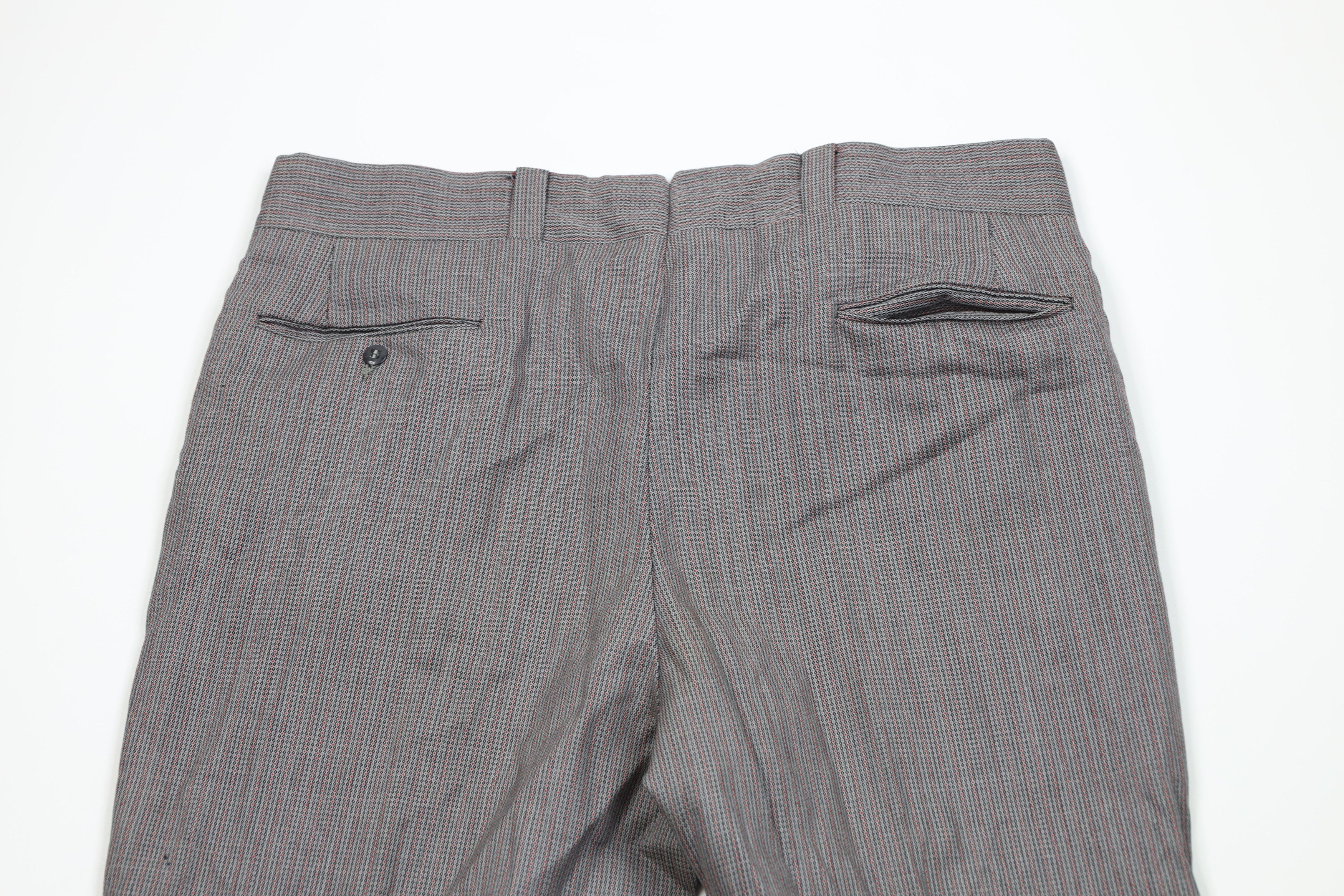Vintage Vintage 60s 70s Streetwear Wool Geometric Bell Bottoms Pants Size US 38 / EU 54 - 9 Thumbnail