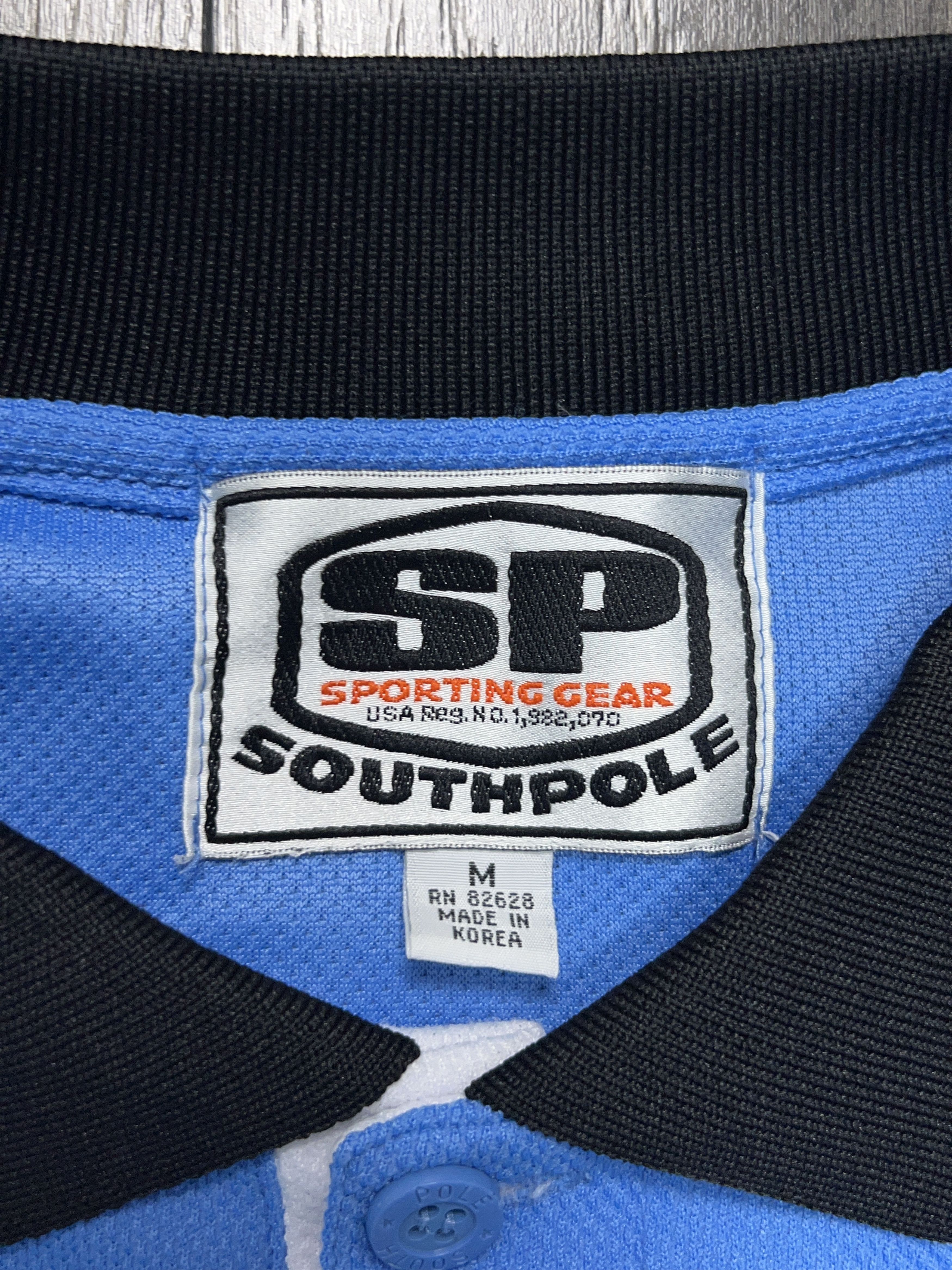 Southpole Vintage Mens Big Logo Embroidery Polo T Shirt Made in Korea Size US M / EU 48-50 / 2 - 4 Thumbnail