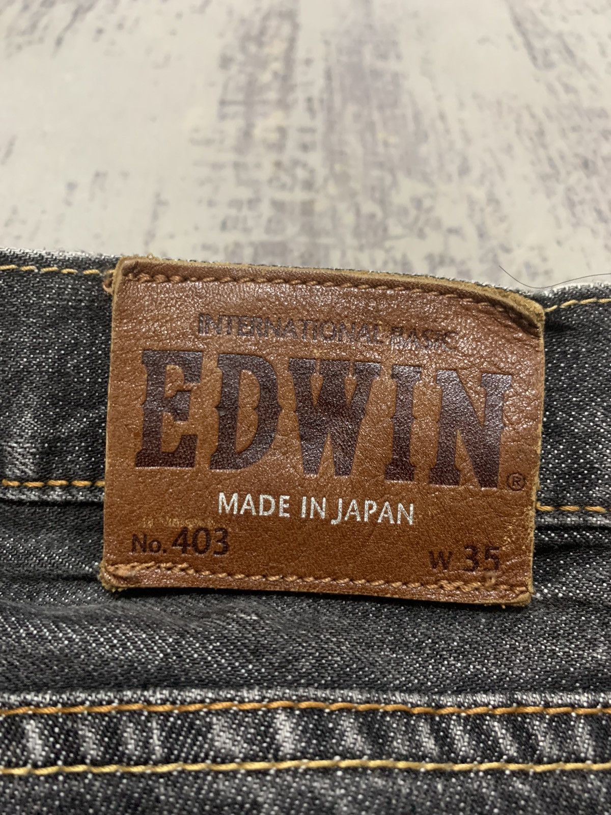 Edwin Thrashed Ripped faded distressed Edwin baggy style jeans Size US 34 / EU 50 - 14 Thumbnail