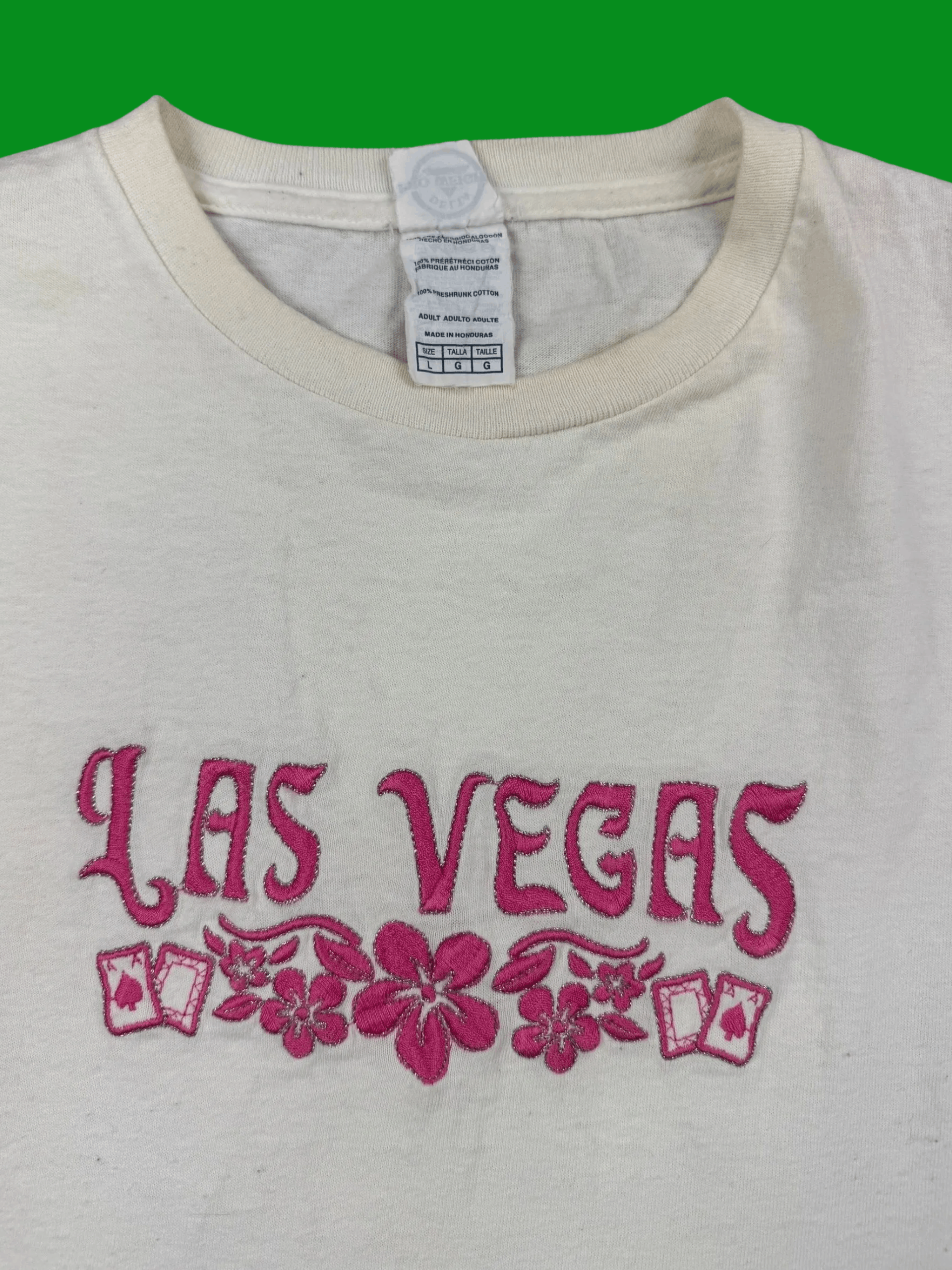 Vintage VTG 90s Las Vegas Embroidered Graphic Tee Size US L / EU 52-54 / 3 - 2 Thumbnail