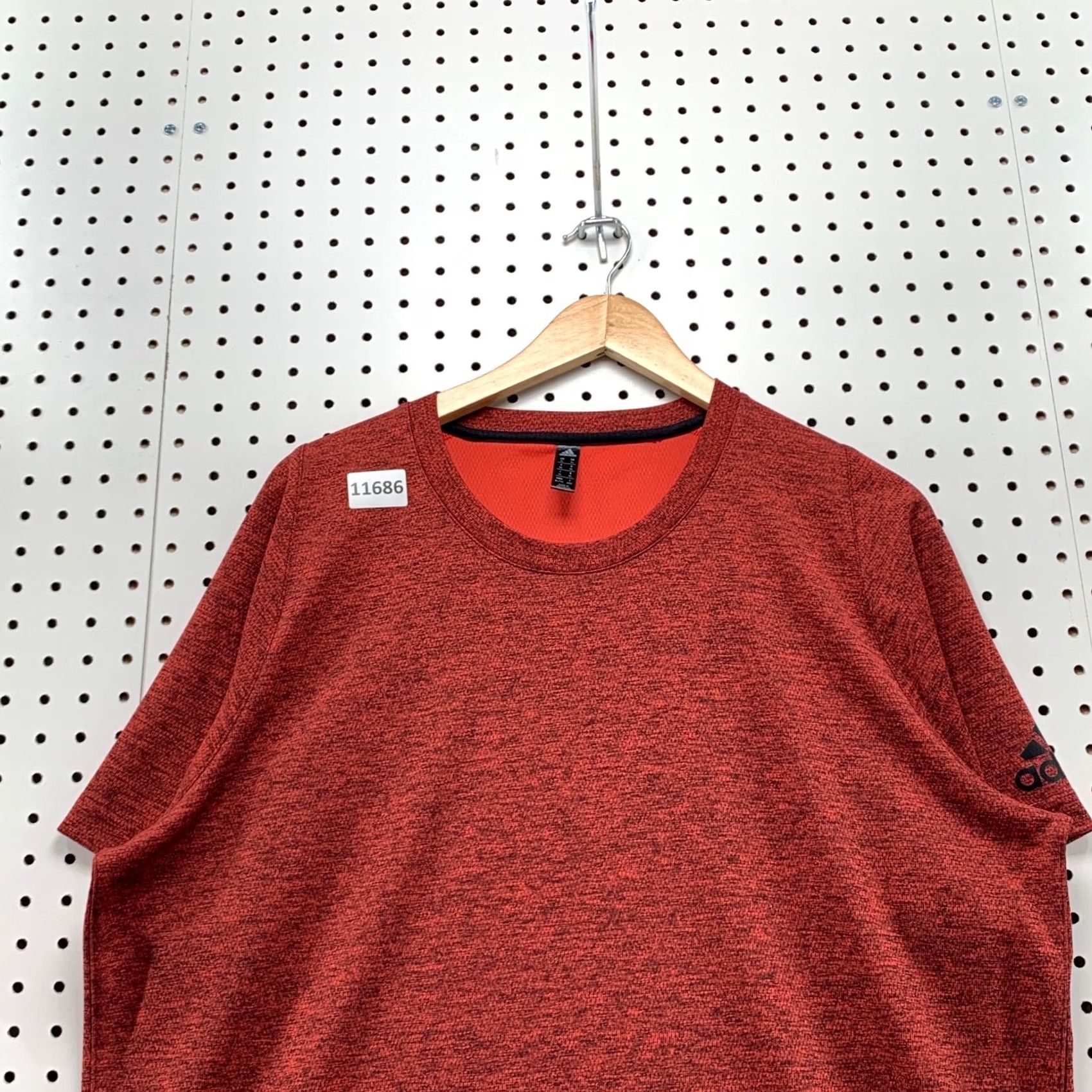 Adidas Adidas Active Shirt Mens XL Orange Short Sleeve Run Work Out T-Shirt Logo Sports Activewear Size US XL / EU 56 / 4 - 6 Thumbnail