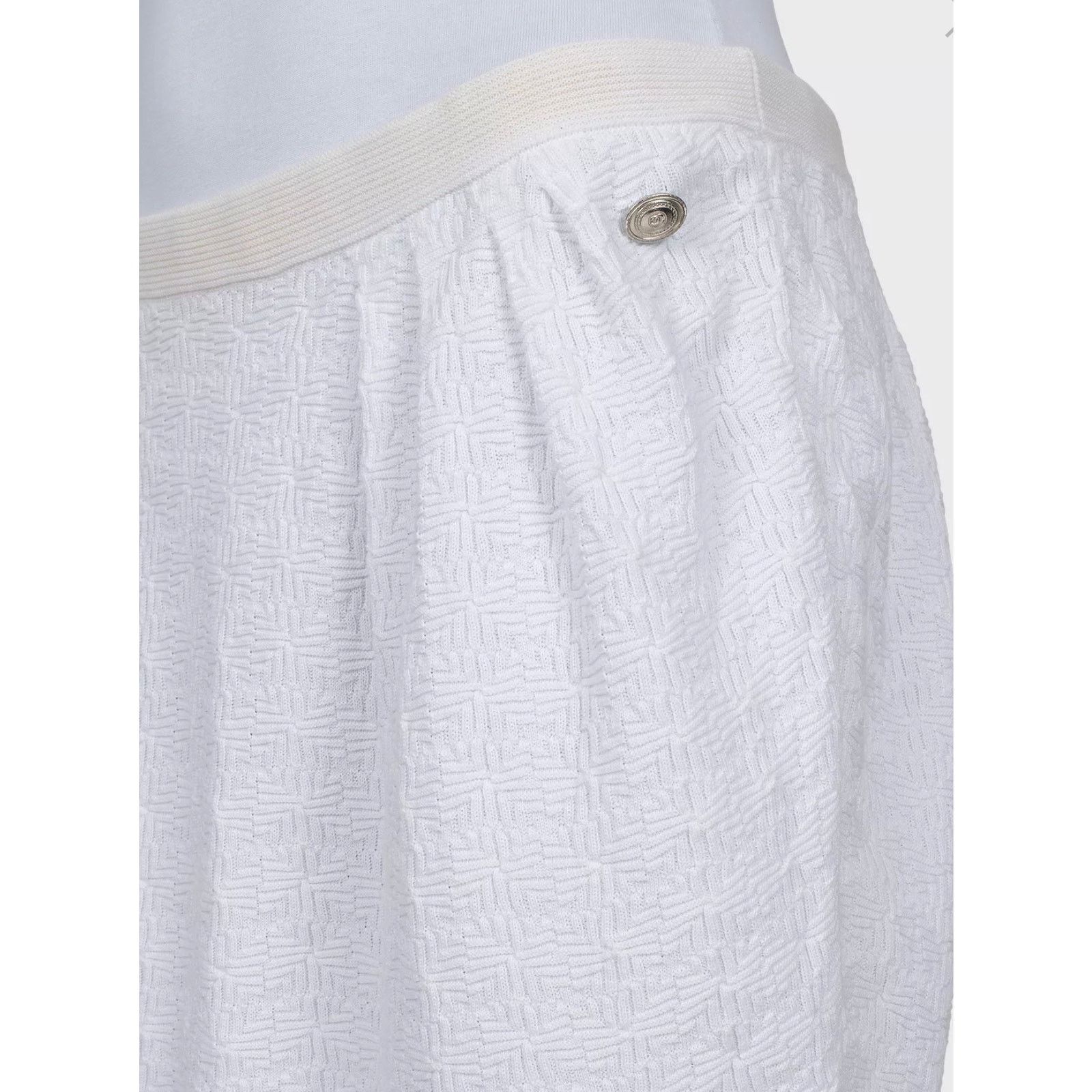 Chanel Chanel White Cotton Slim Skirt Sz.40/L Size 28" / US 6 / IT 42 - 4 Thumbnail