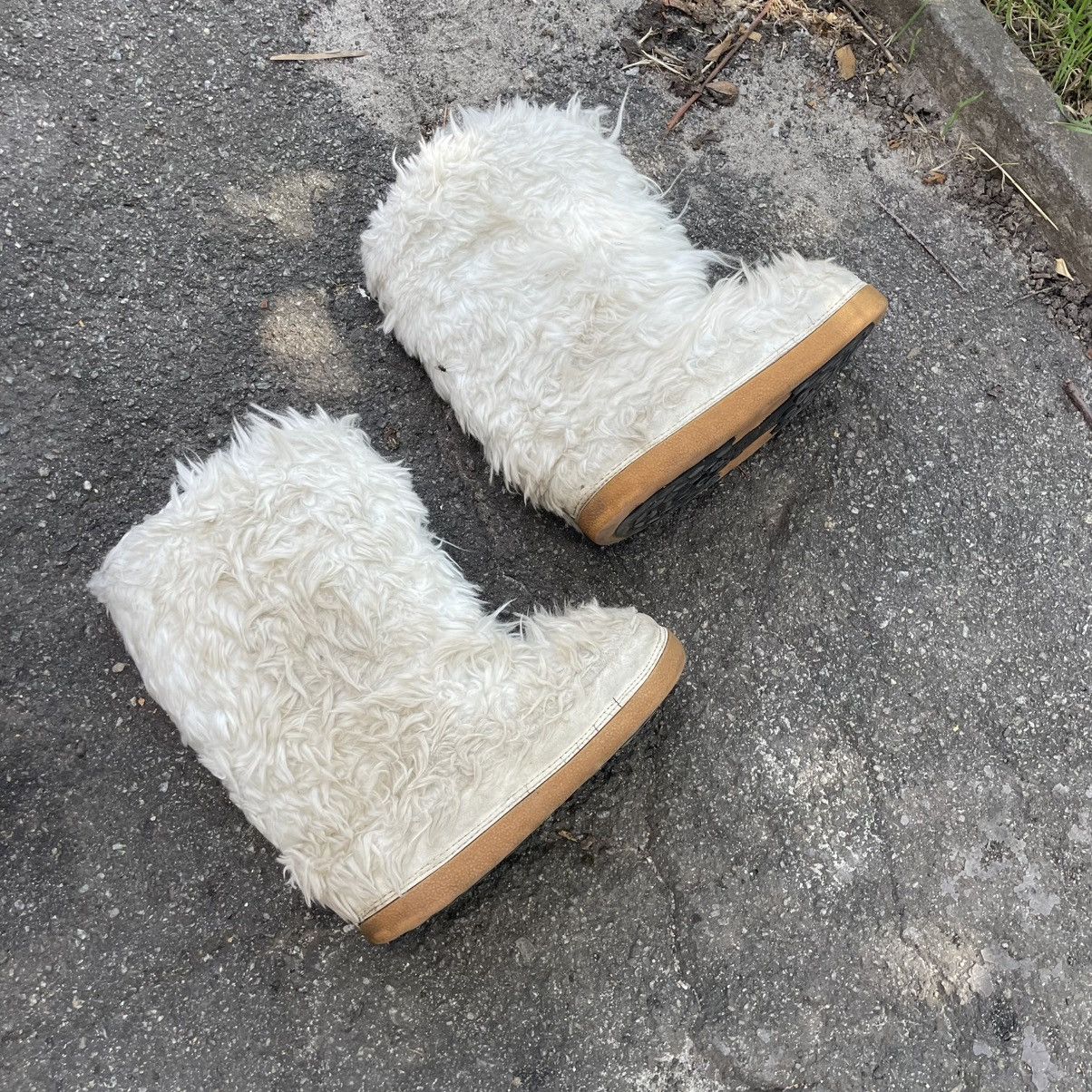 Vintage FUR YETI MOHAIR WINTER SNOW MOON Y2K UNT BOOTS SHOES LIKE DI Size US 6.5 / EU 39-40 - 1 Thumbnail