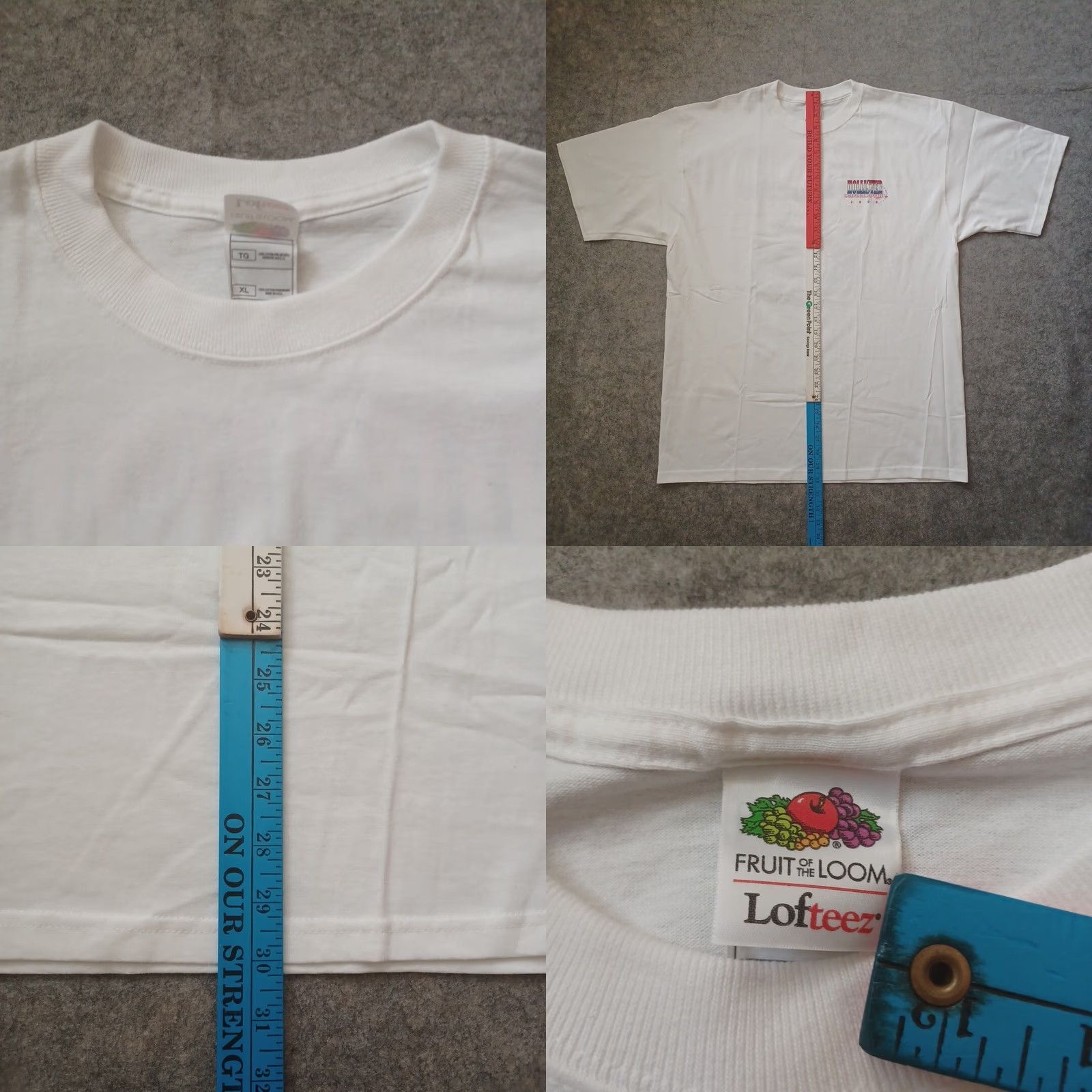 Fruit Of The Loom Hollister Independence Rally Shirt XL White Bike Engine Logo 2004 Deadstock Mens Size US XL / EU 56 / 4 - 8 Thumbnail