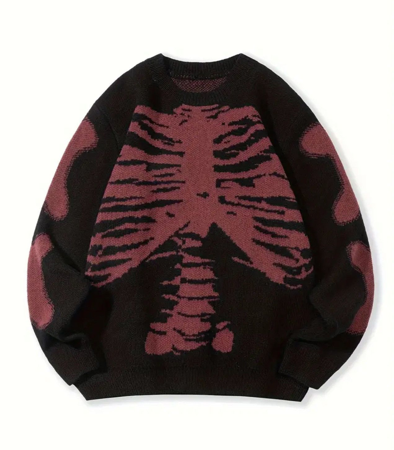 Vintage knit skeleton sweater Size US XXL / EU 58 / 5 - 1 Thumbnail