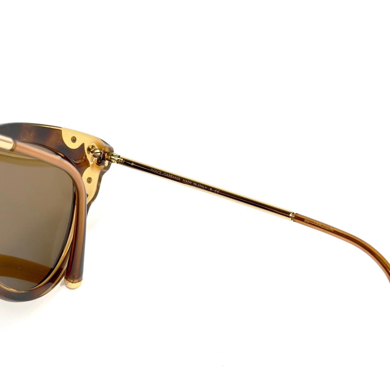 Dolce & Gabbana DOLCE & GABBANA DG4340 LUCIA DG 4340 Brown Havana Sunglasses Size ONE SIZE - 3 Thumbnail