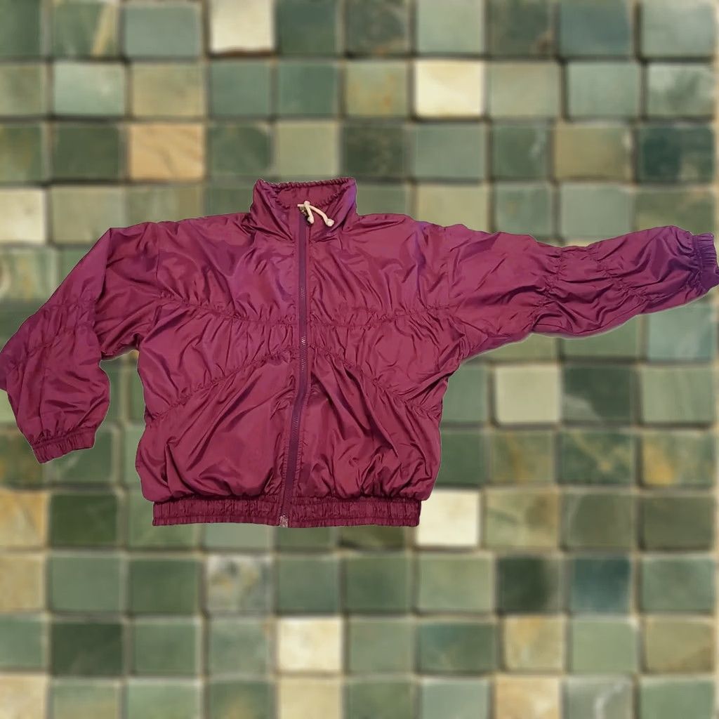 Sergio Tacchini VINTAGE Sergio Tacchini Track Jacket Womens Batwing 70s Purple Purple/Pink Full Zip Pockets Size 8 70s Theme Womens Size M / US 6-8 / IT 42-44 - 1 Thumbnail
