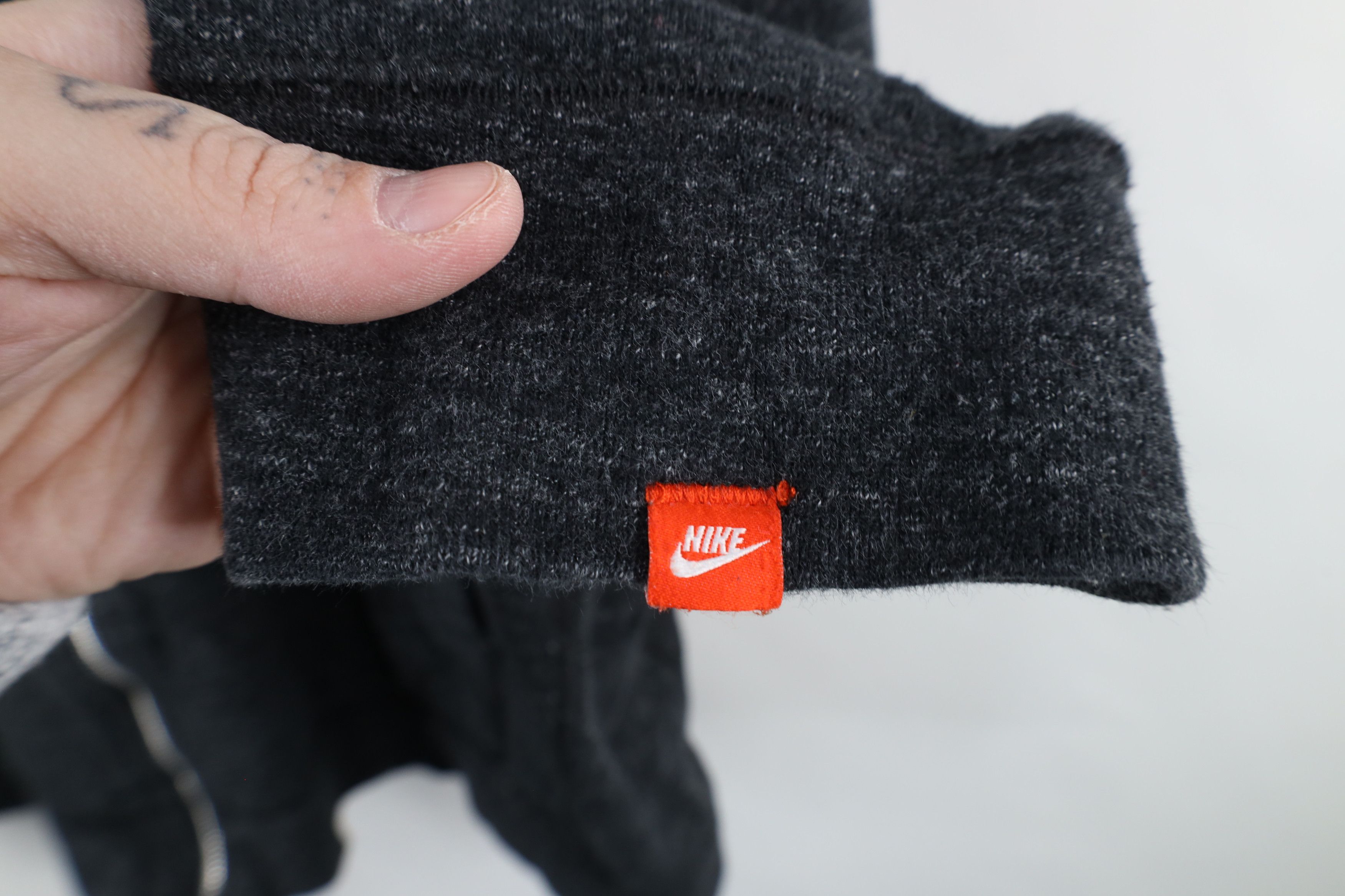 Nike × Vintage Vintage Y2K Nike Mini Swoosh Jersey Knit Full Zip Hoodie Size US XL / EU 56 / 4 - 4 Thumbnail