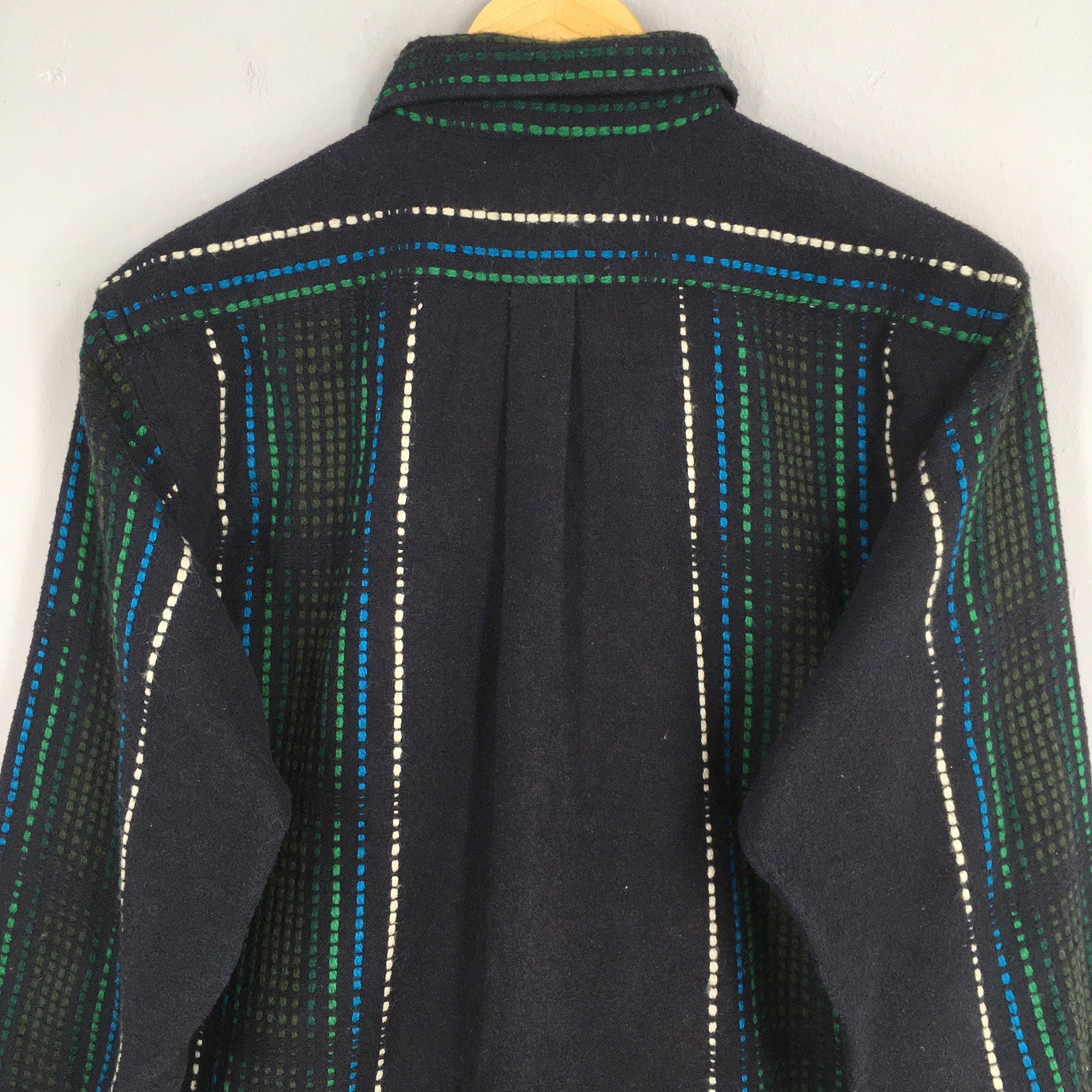 Flannel × Vintage Vintage 80s Mil Spec Black Flannel Rockaboilly Shirt Medium Size US M / EU 48-50 / 2 - 8 Thumbnail