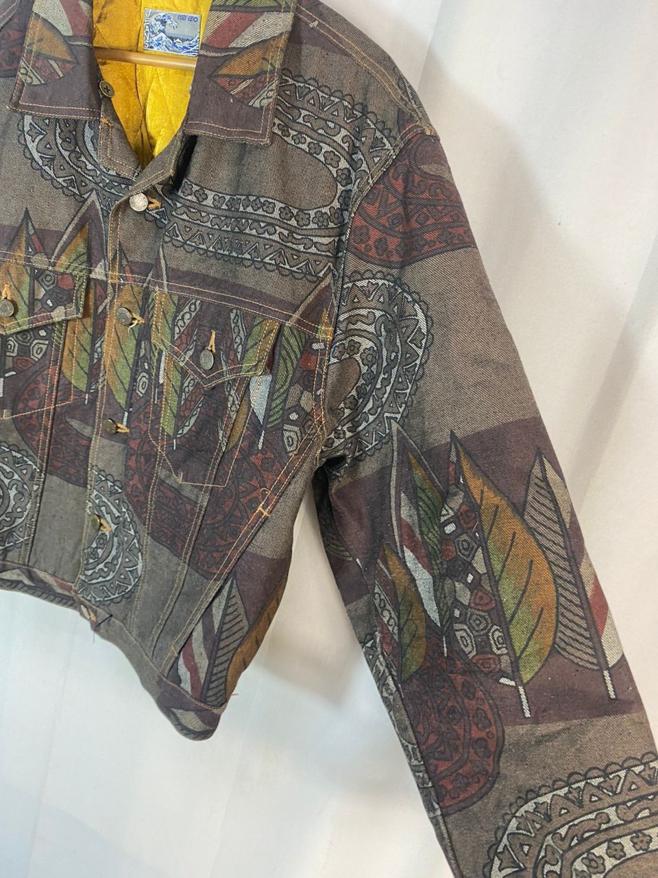Kenzo Kenzo jeans fullprint button up trucker denim jacket Size US L / EU 52-54 / 3 - 4 Thumbnail