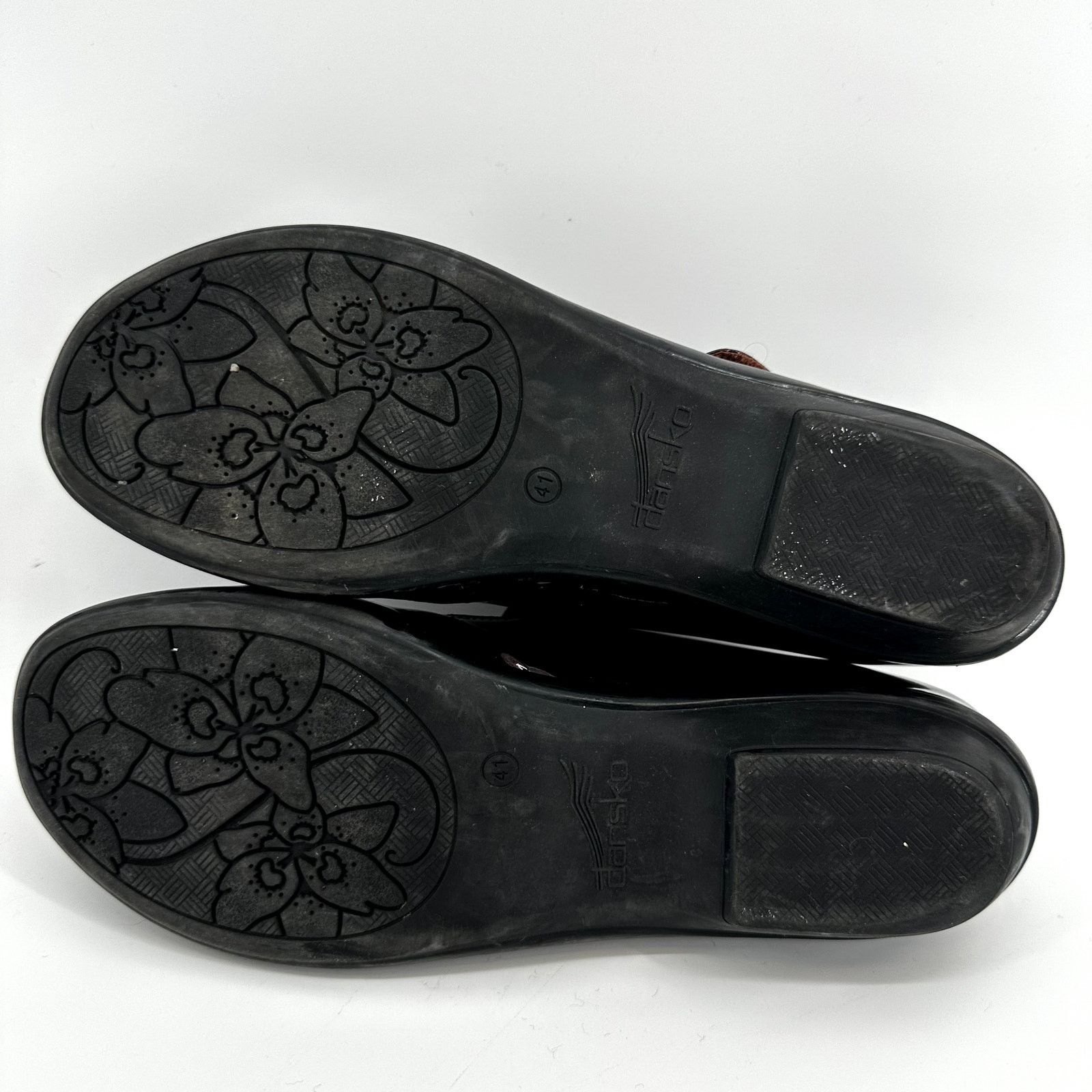Dansko Dansko Opal Patent Mary Jane Flat Leather Black Cherry 10 Size US 10 / IT 40 - 8 Thumbnail