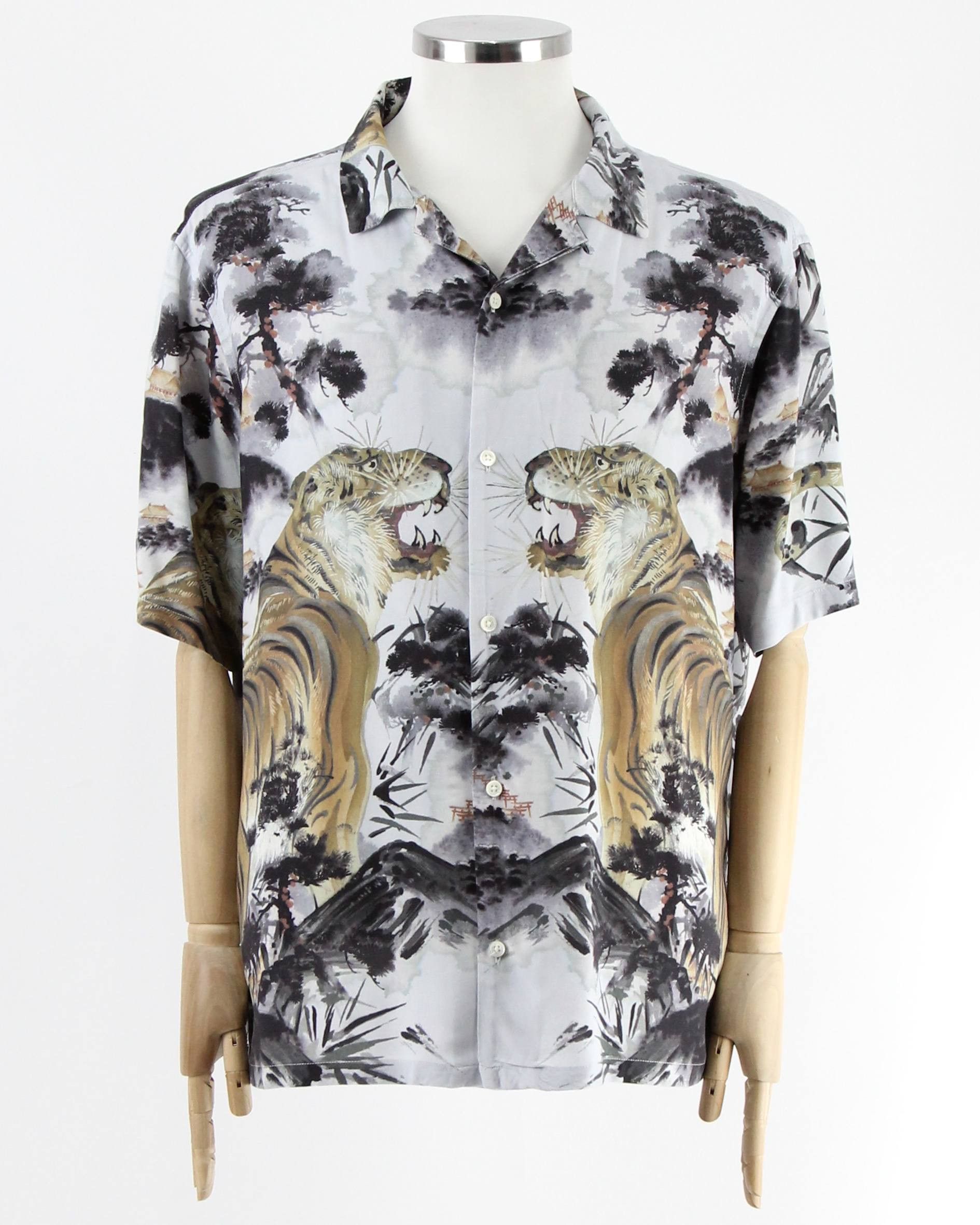 Allsaints ALLSAINTS Shirt with tiger print Size US XXL / EU 58 / 5 - 1 Thumbnail