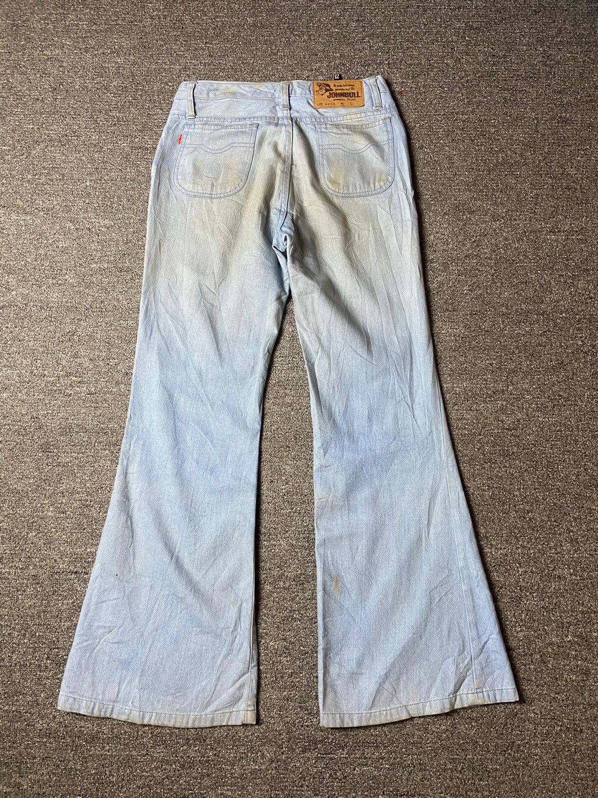 Japanese Brand × Johnbull × Vintage Johnbull Co. Ltd Brand Flared Denim Jeans (128) Size US 27 - 2 Thumbnail