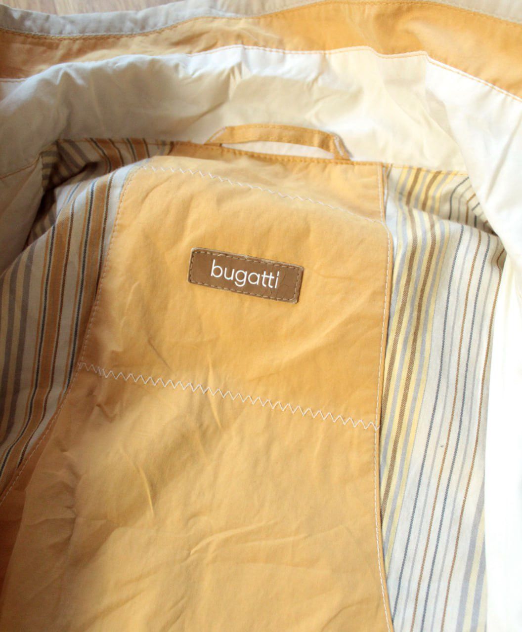 Bugatti × Vintage 🔥 Bugatti Light Jacket Zip Pockets Yellow Size US XL / EU 56 / 4 - 4 Thumbnail