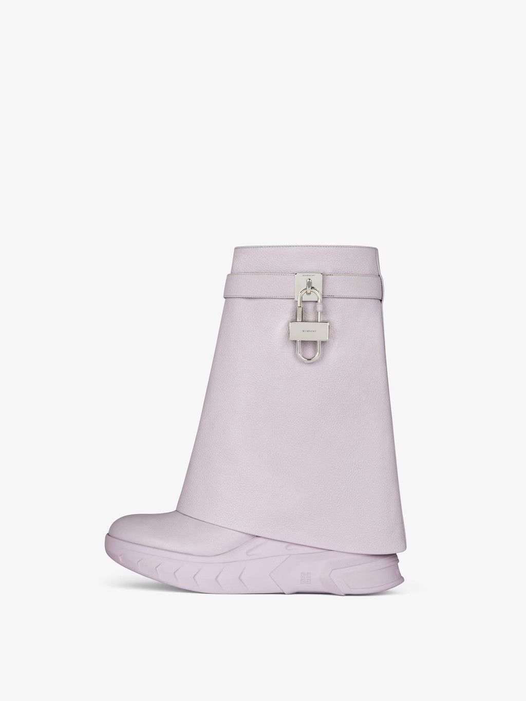 Givenchy o1w1db10525 Shark Lock Biker Ankle Boots in Pink Size US 7 / IT 37 - 2 Thumbnail