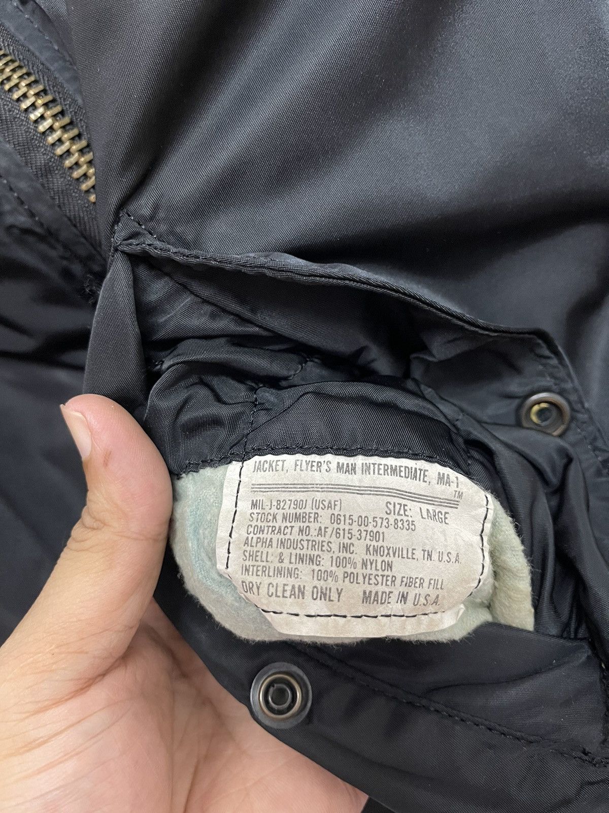 Alpha Industries Vintage Black ALPHA INDUSTRIES Bomber Reversible USA Size US L / EU 52-54 / 3 - 3 Thumbnail