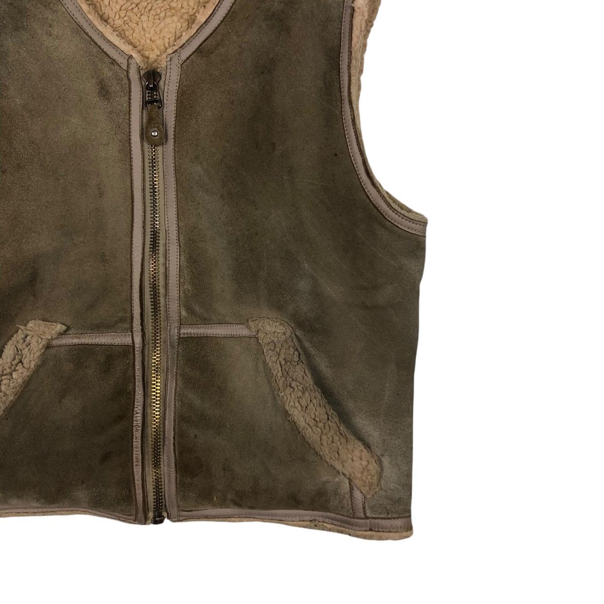 Japanese Brand 🔥VINTAGE GENUINE LEATHER TANK TOP SLEEVELESS NEXT STAGE Size US S / EU 44-46 / 1 - 7 Thumbnail