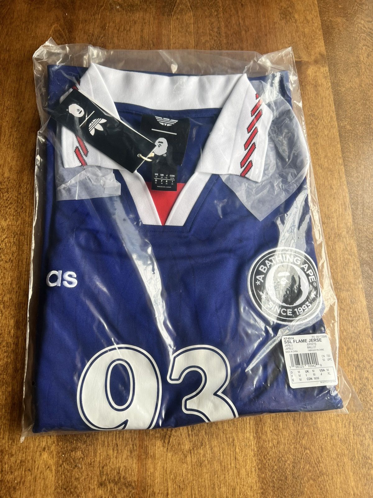 Adidas × Bape Bape Adidas Flame Jersey Size US M / EU 48-50 / 2 - 3 Thumbnail