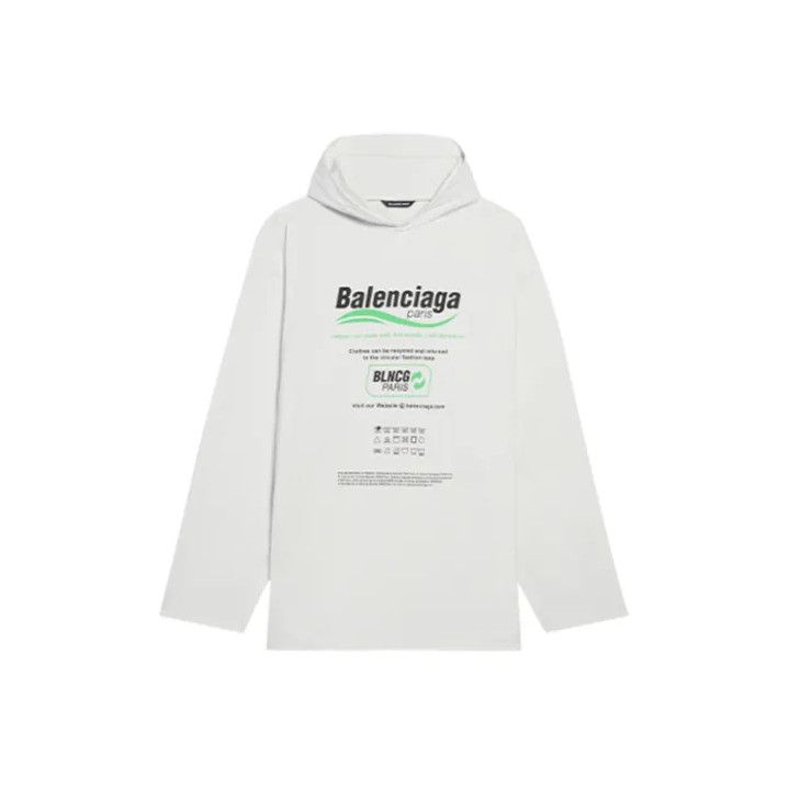 Balenciaga Balenciaga Logo Print Hoodie for Men Size US S / EU 44-46 / 1 - 1 Thumbnail