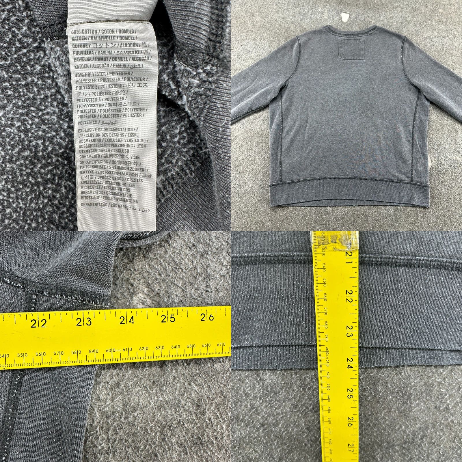 Abercrombie & Fitch VINTAGE Abercrombie & Fitch Sweatshirt Mens L Gray Pullover 90s Sports Logo Crew Neck Fleece Cotton Size US L / EU 52-54 / 3 - 9 Thumbnail