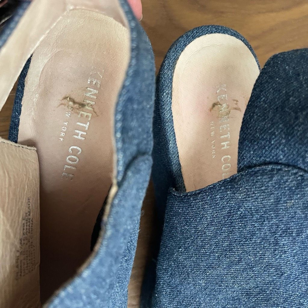 Kenneth Cole Kenneth Cole Olani Wedge Heel Sandals Denim Embroidered Floral Women's 8.5 Size US 8.5 / IT 38.5 - 7 Thumbnail