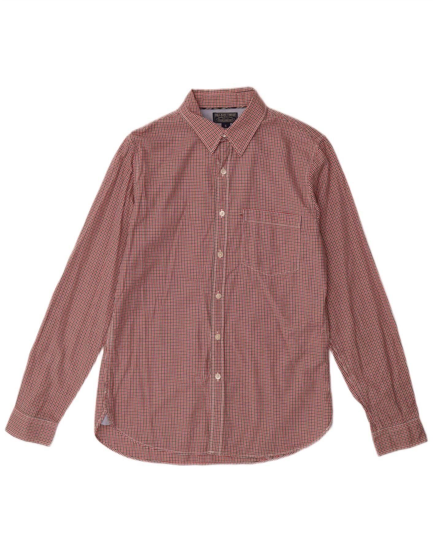 Polo Ralph Lauren Mens Flannel Shirt Small Red Check Cotton Size US S / EU 44-46 / 1 - 1 Thumbnail
