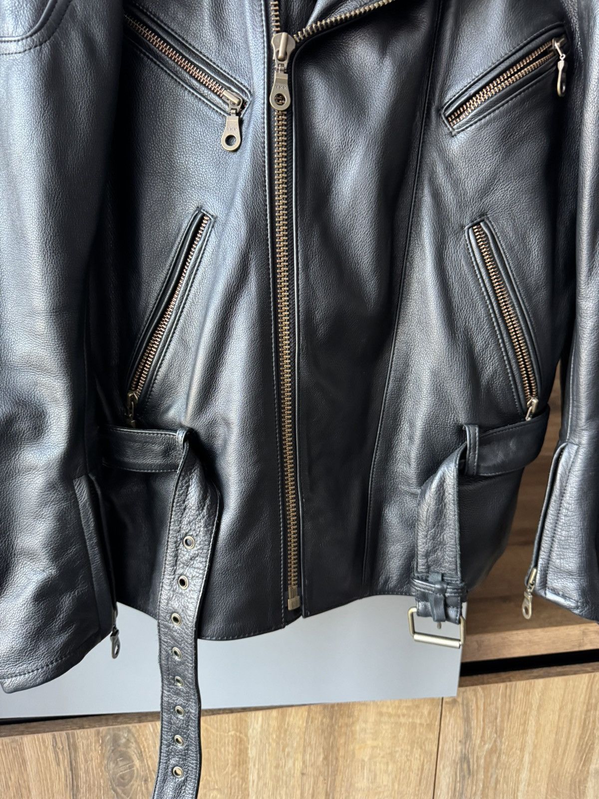 Genuine Leather Vintage Ixs Racing very rare leather jacket y2&k Size US XL / EU 56 / 4 - 3 Thumbnail