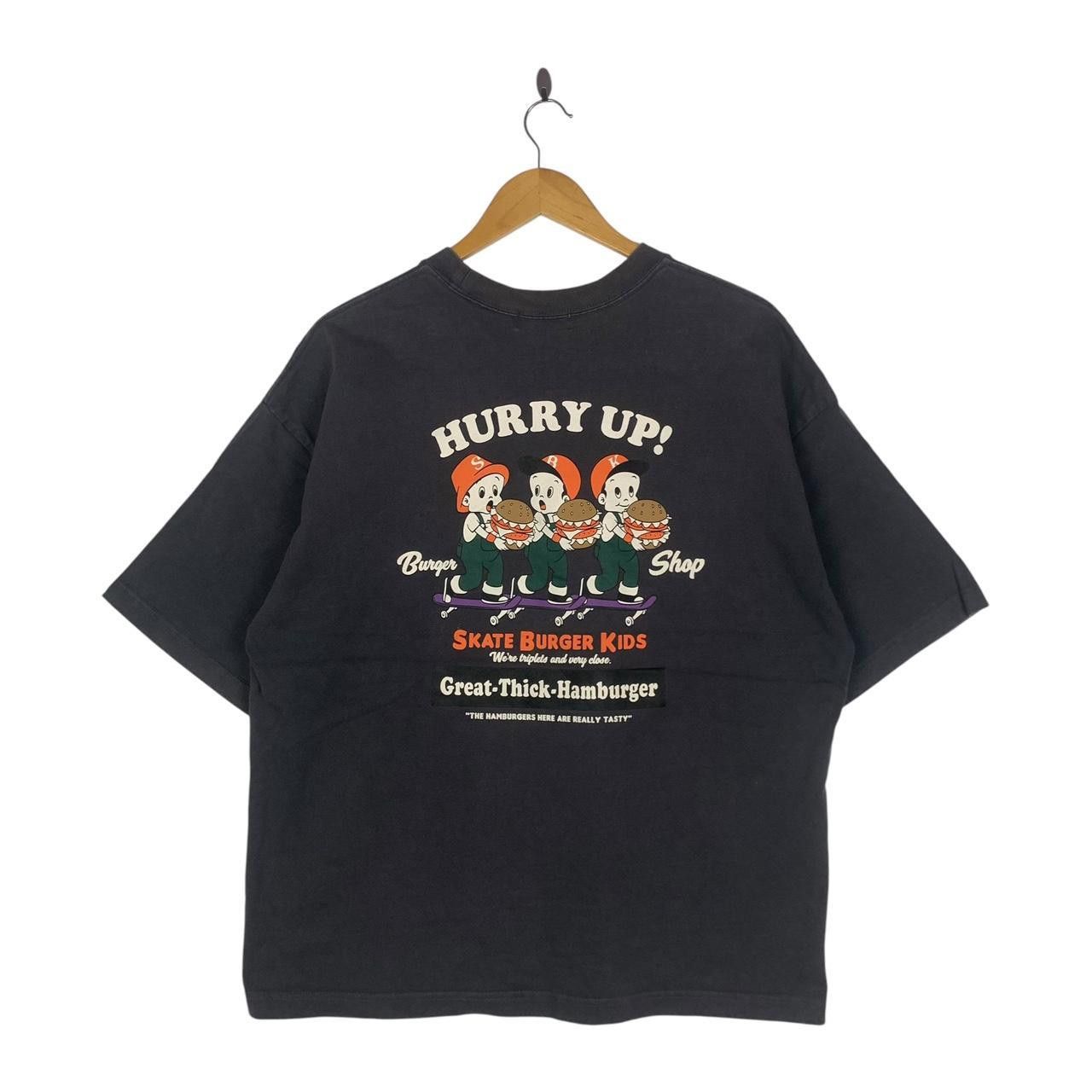 Other WEGO SKATE BURGER KIDS Sun Faded Baggy Backhit Tee Shirt Size US L / EU 52-54 / 3 - 1 Thumbnail