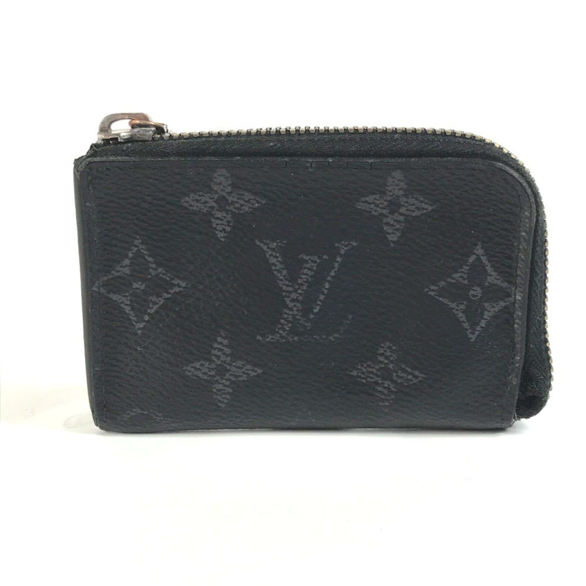 Louis Vuitton LOUIS VUITTON M63536 Monogram Eclipse Porte Monnaie Jour Wallet Coin Purse Wallet/Coin Case Canvas Men's Black Size ONE SIZE - 1 Thumbnail
