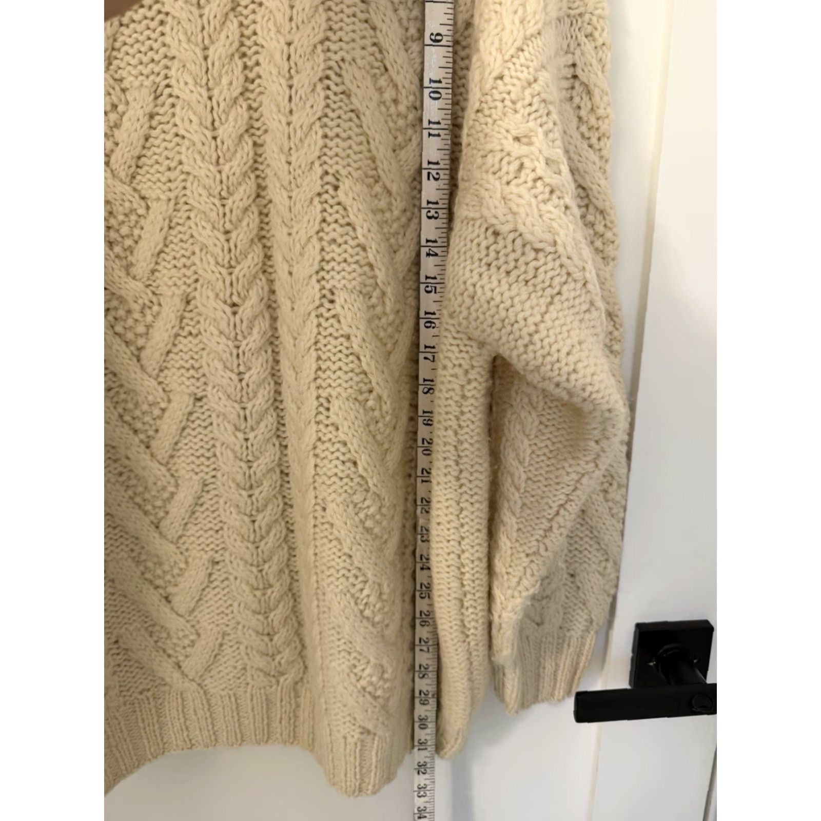 THE GREAT The Great Plain Cardigan Sweater Wool Ivory Pockets Button Down M Womens Size M / US 6-8 / IT 42-44 - 6 Thumbnail