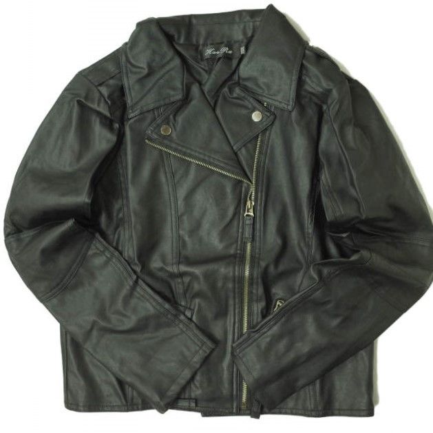 Other Faux Leather Double Riders Jacket Outerwear Others Outerwear