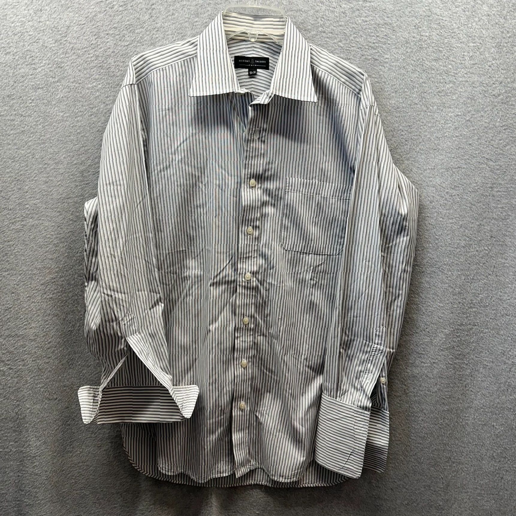 Robert Talbott Robert Talbott Shirt Mens 15.5 Large White Cotton Button-Up Dress Slim Casual 90s Size 42R - 2 Thumbnail